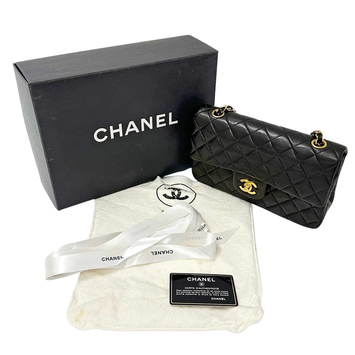 Chanel Black Handbag Shoulder Bag (Pre-Owned)