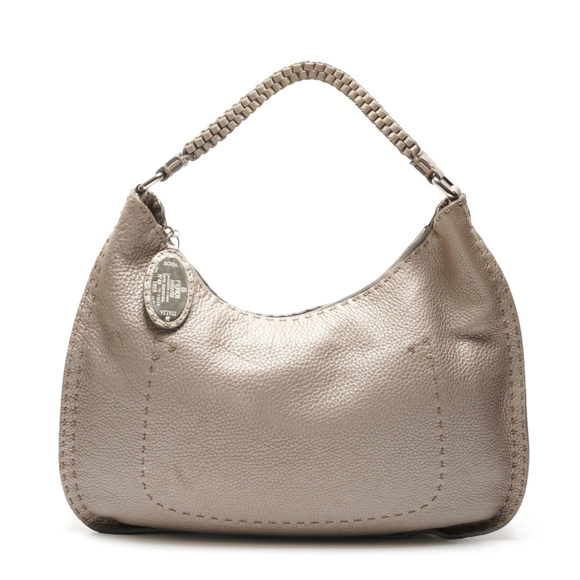 Fendi Selleria Silver Shoulder Bag (Pre-Owned)