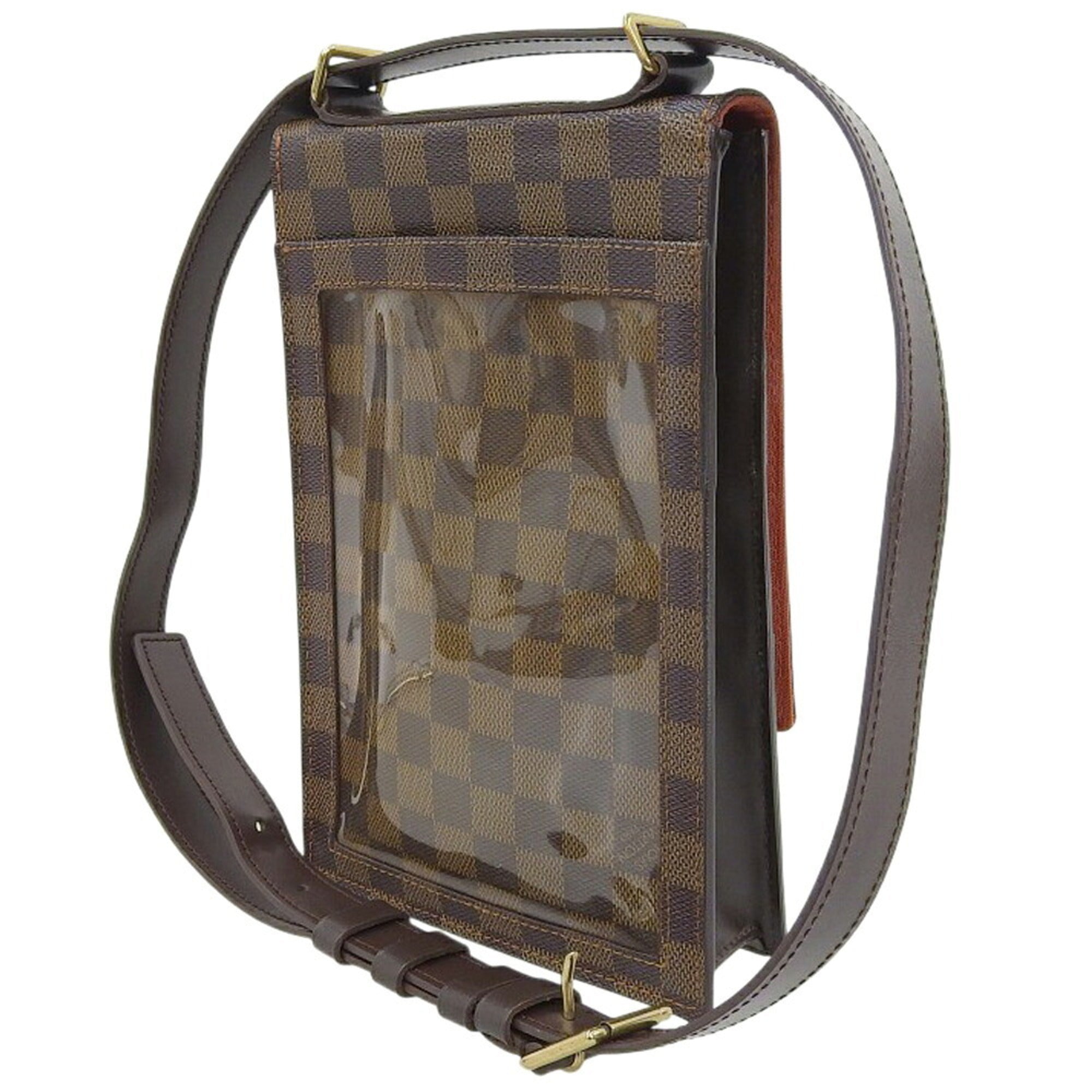 Louis Vuitton Damier Canvas Ebene Pvc Shoulder Bag (Pre-Owned)