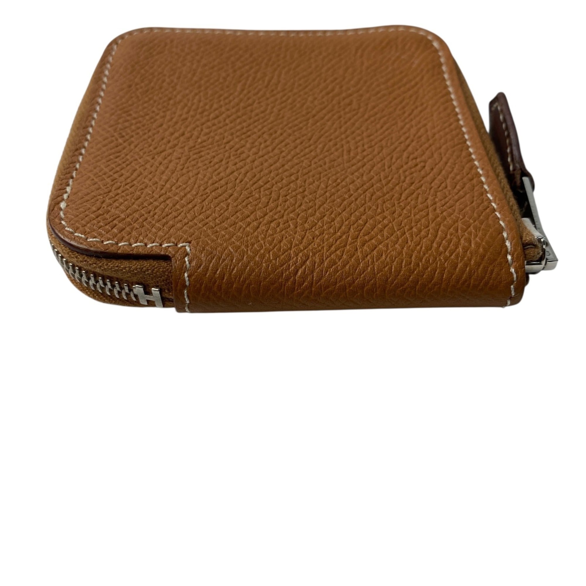 Hermes Gold Epsom Leather Coin Purse/Coin Case (Pre-Owned)