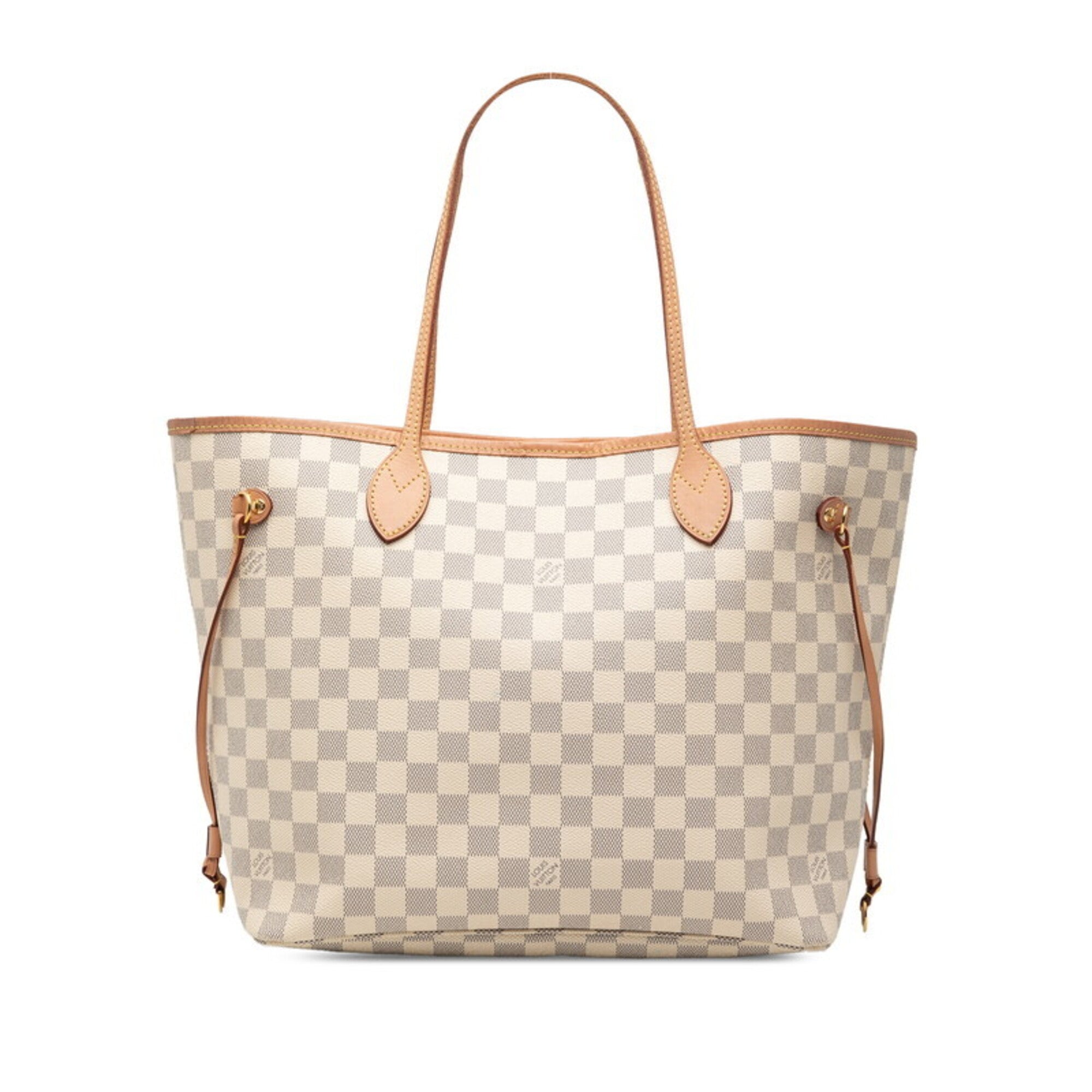 Louis Vuitton Damier Azur Azur White Pvc Leather Tote Bag (Pre-Owned)