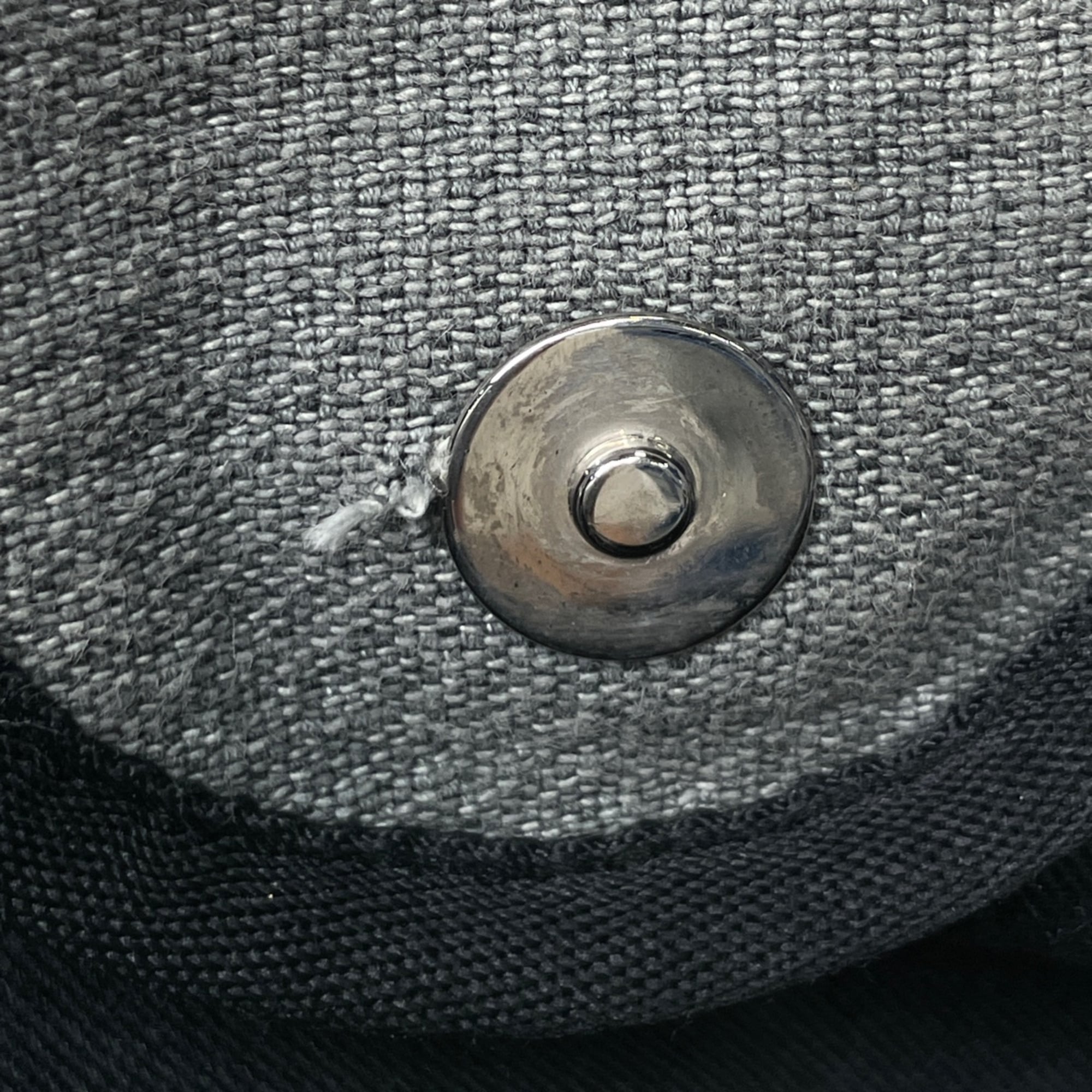 Chanel Gray Canvas Tote Bag (Pre-Owned)