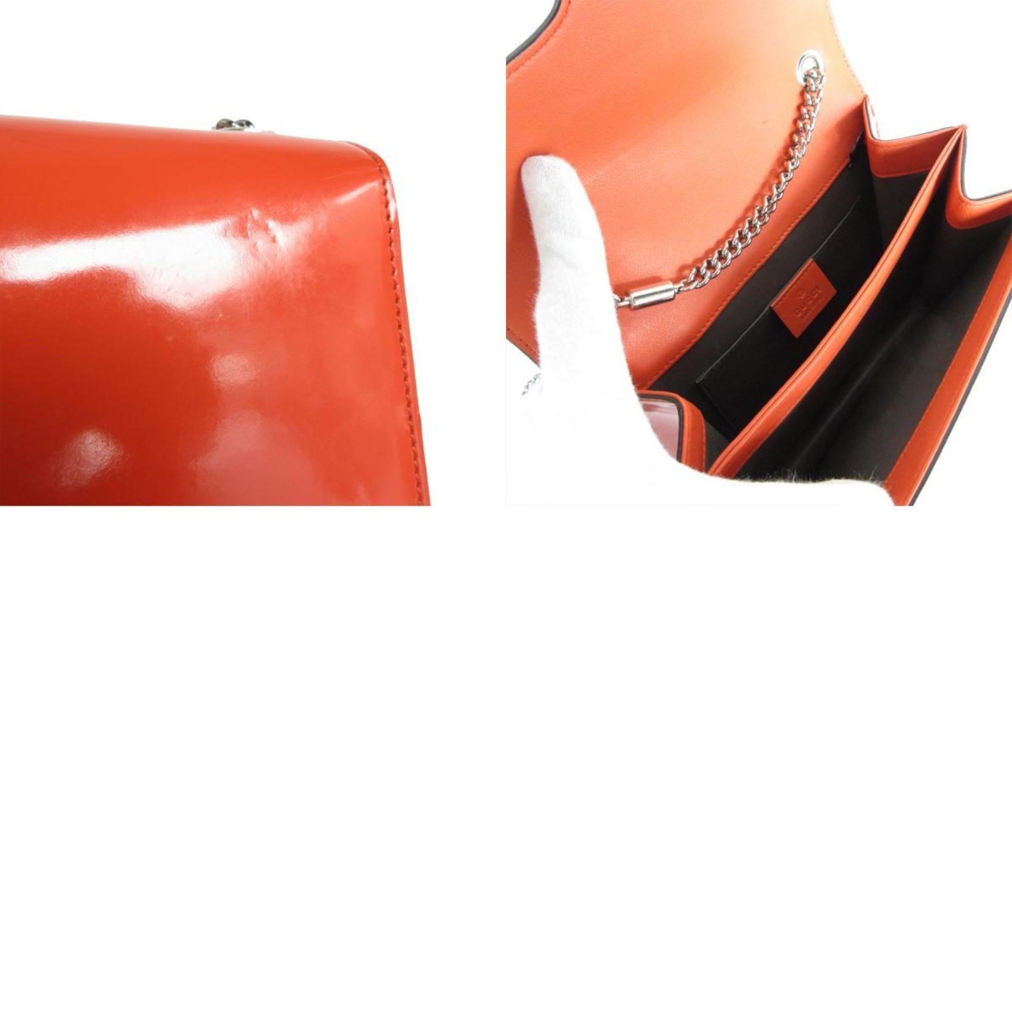 Gucci Orange Leather Shoulder Bag (Pre-Owned)