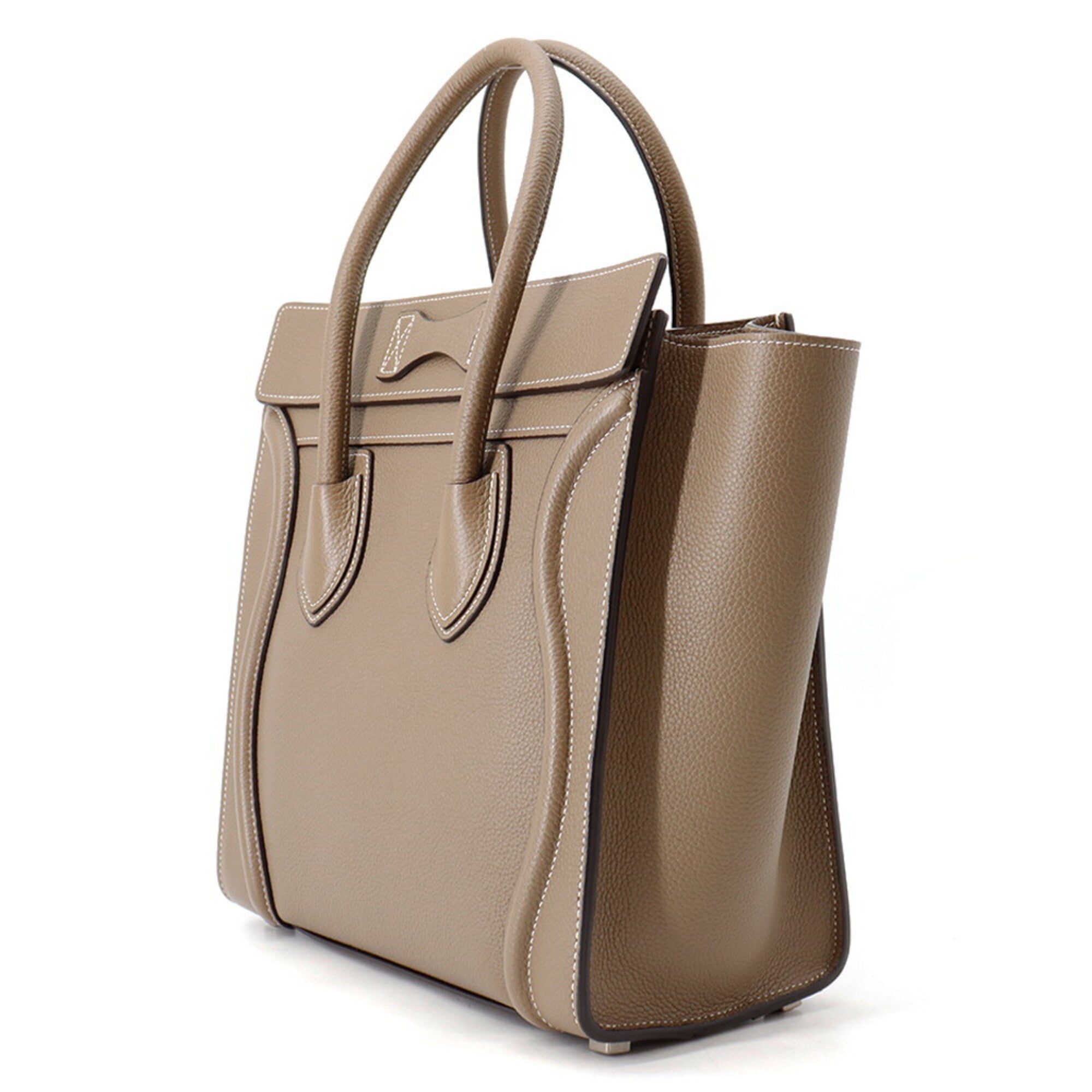 Celine Grayish Leather Handbag (Pre-Owned)
