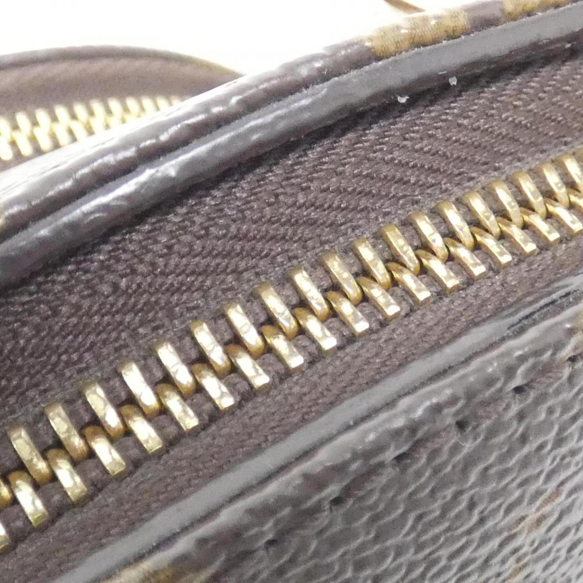 Louis Vuitton Blanc Marron Monogram Coated Canvas Handbag Pouch (Pre-Owned)