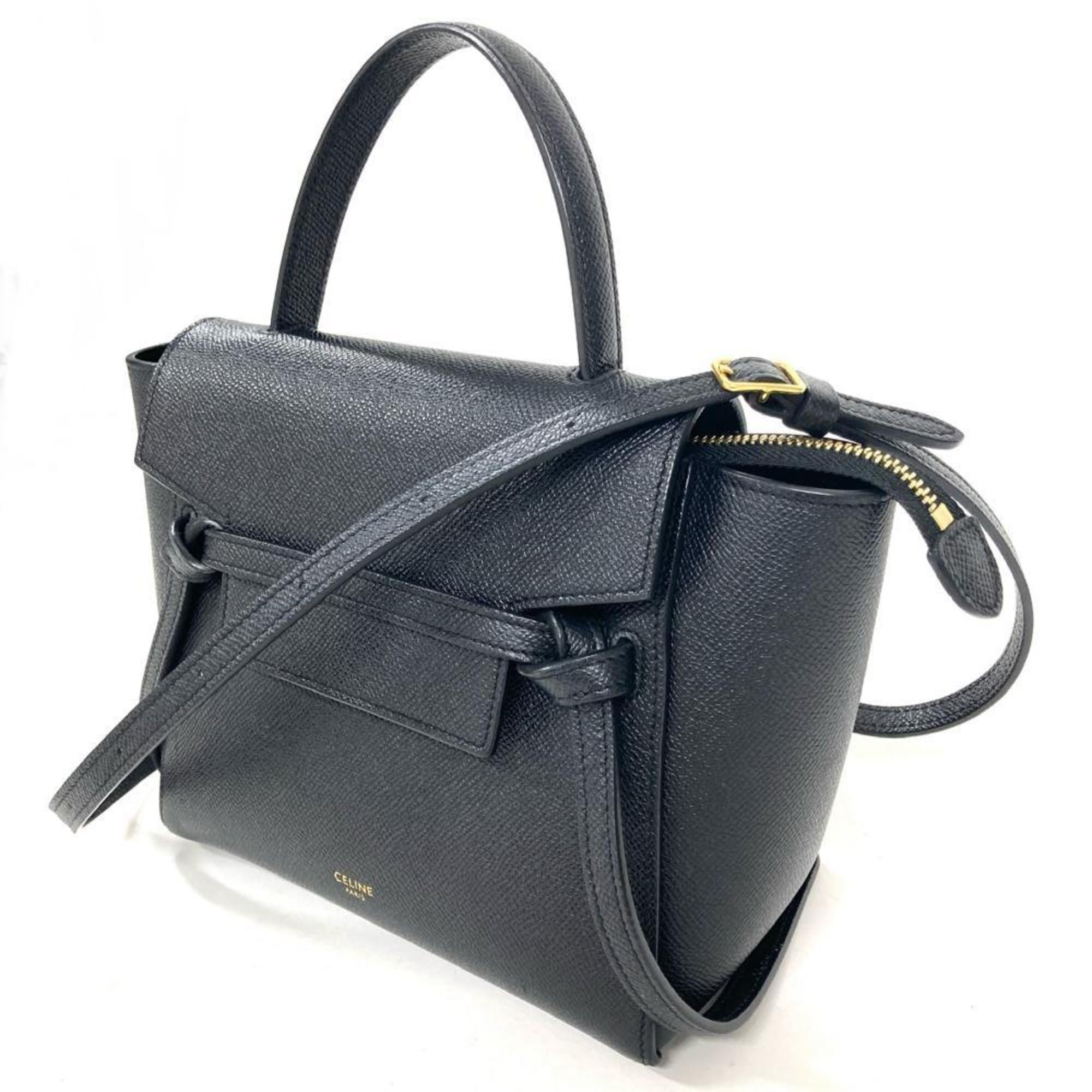 Celine Black Leather Handbag (Pre-Owned)