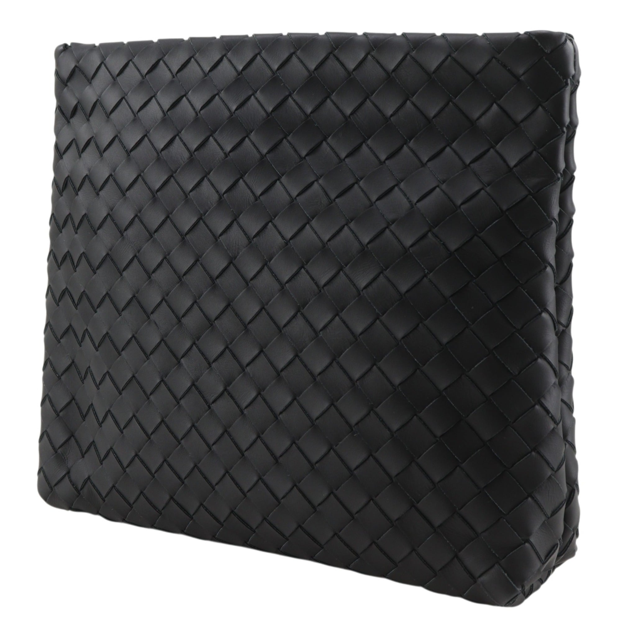 Bottega Veneta Black Leather Clutch Bag (Pre-Owned)