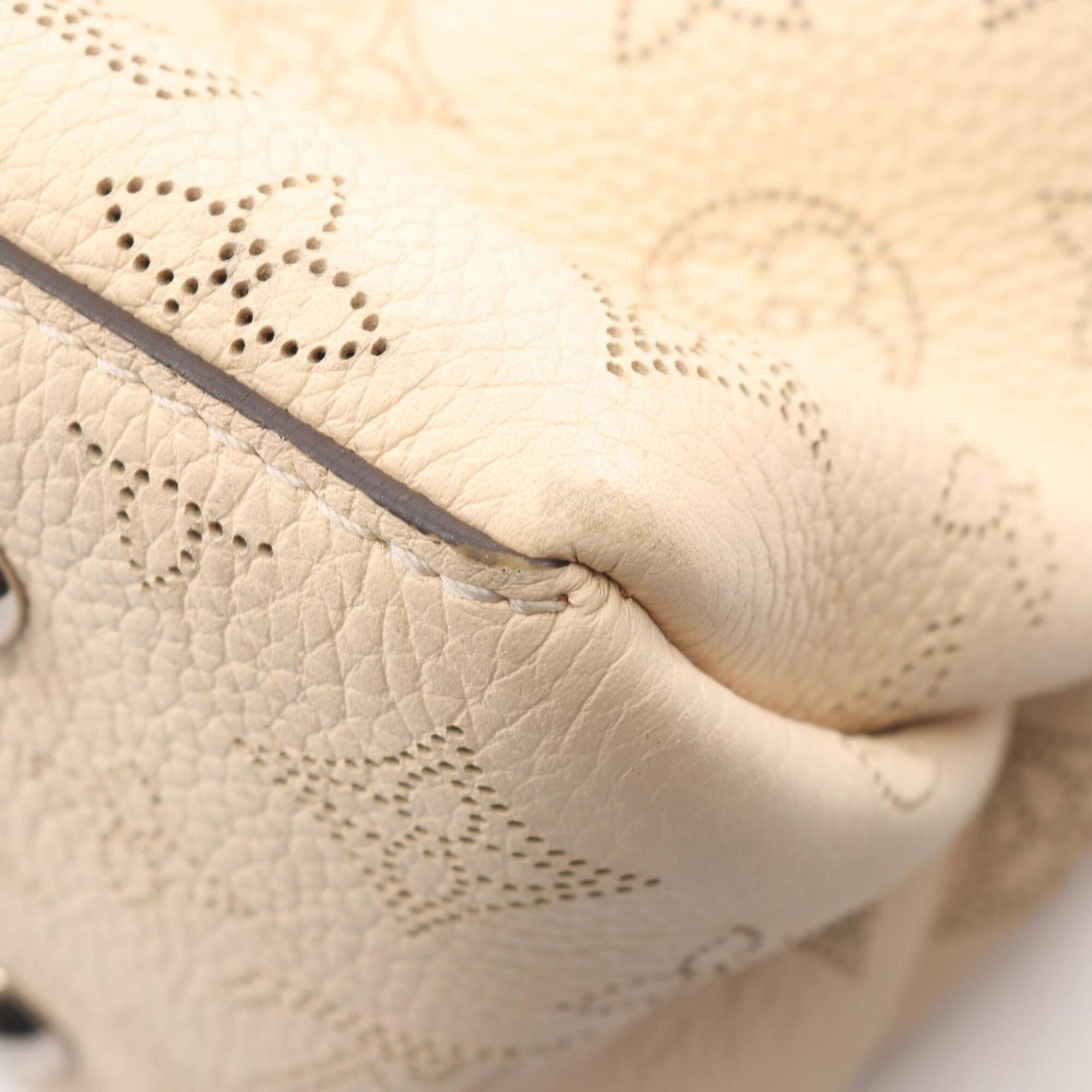 Louis Vuitton Beige Mahina Leather Handbag (Pre-Owned)