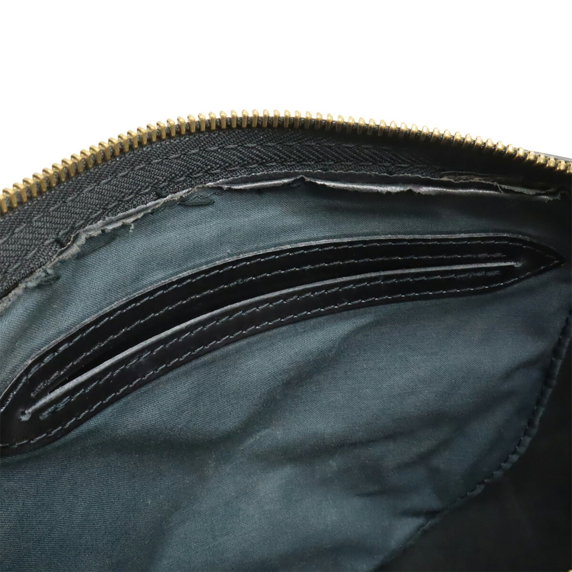 Louis Vuitton Black Noir Epi Leather Boston Bag Handbag (Pre-Owned)