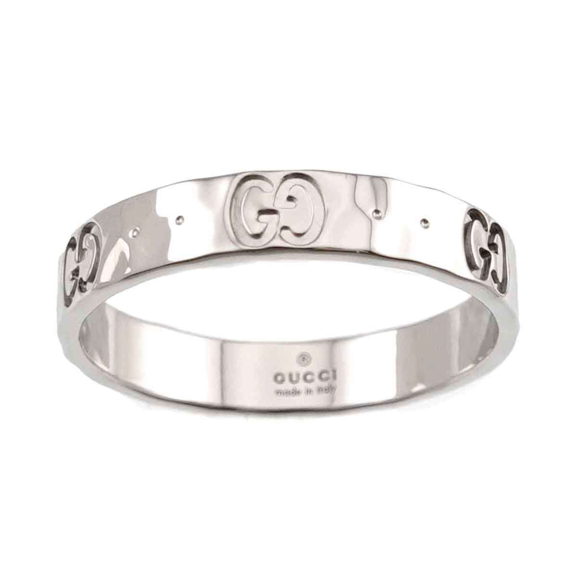 Gucci Icon White Gold (18K) Band Ring (Pre-Owned)