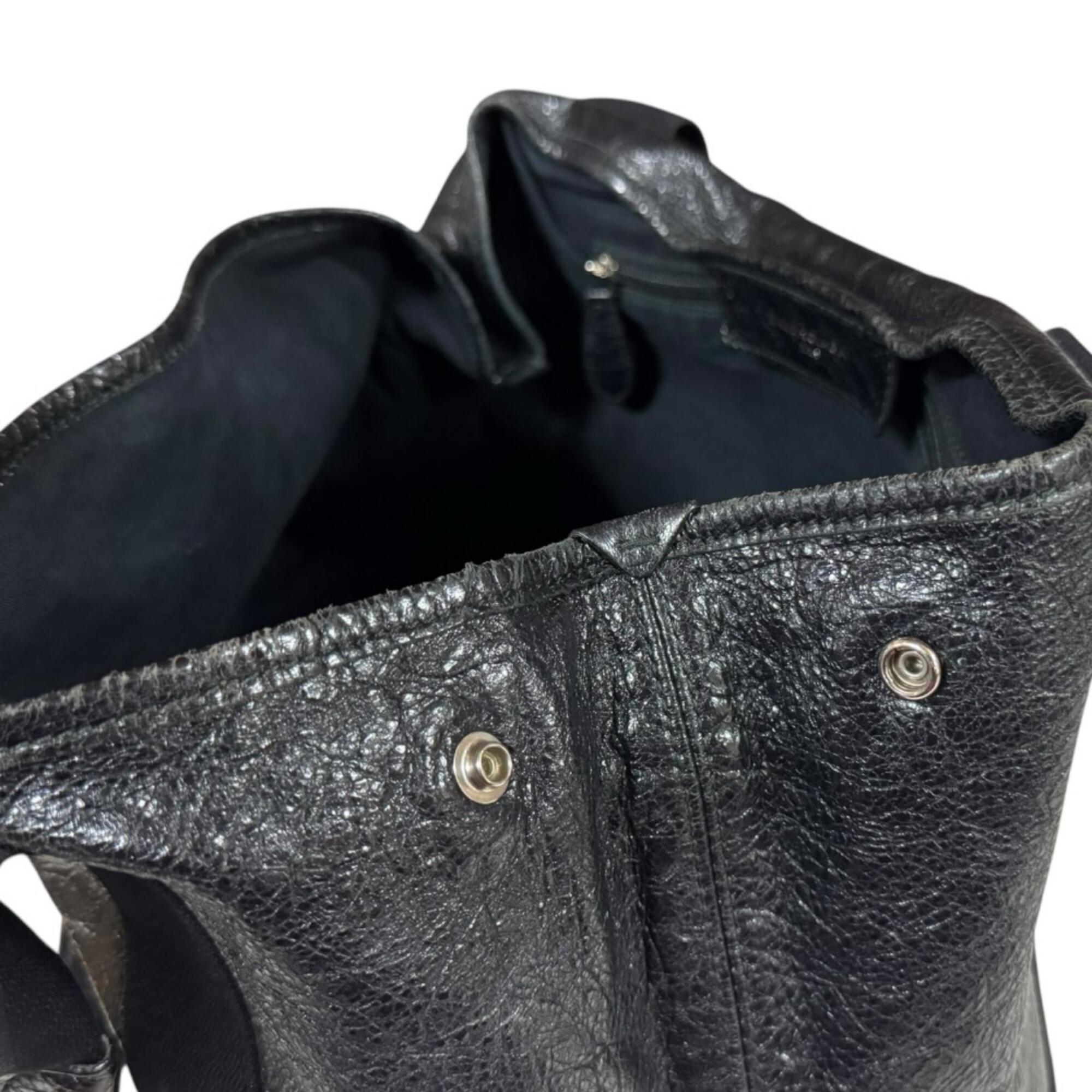 Balenciaga Black Leather Tote Bag (Pre-Owned)