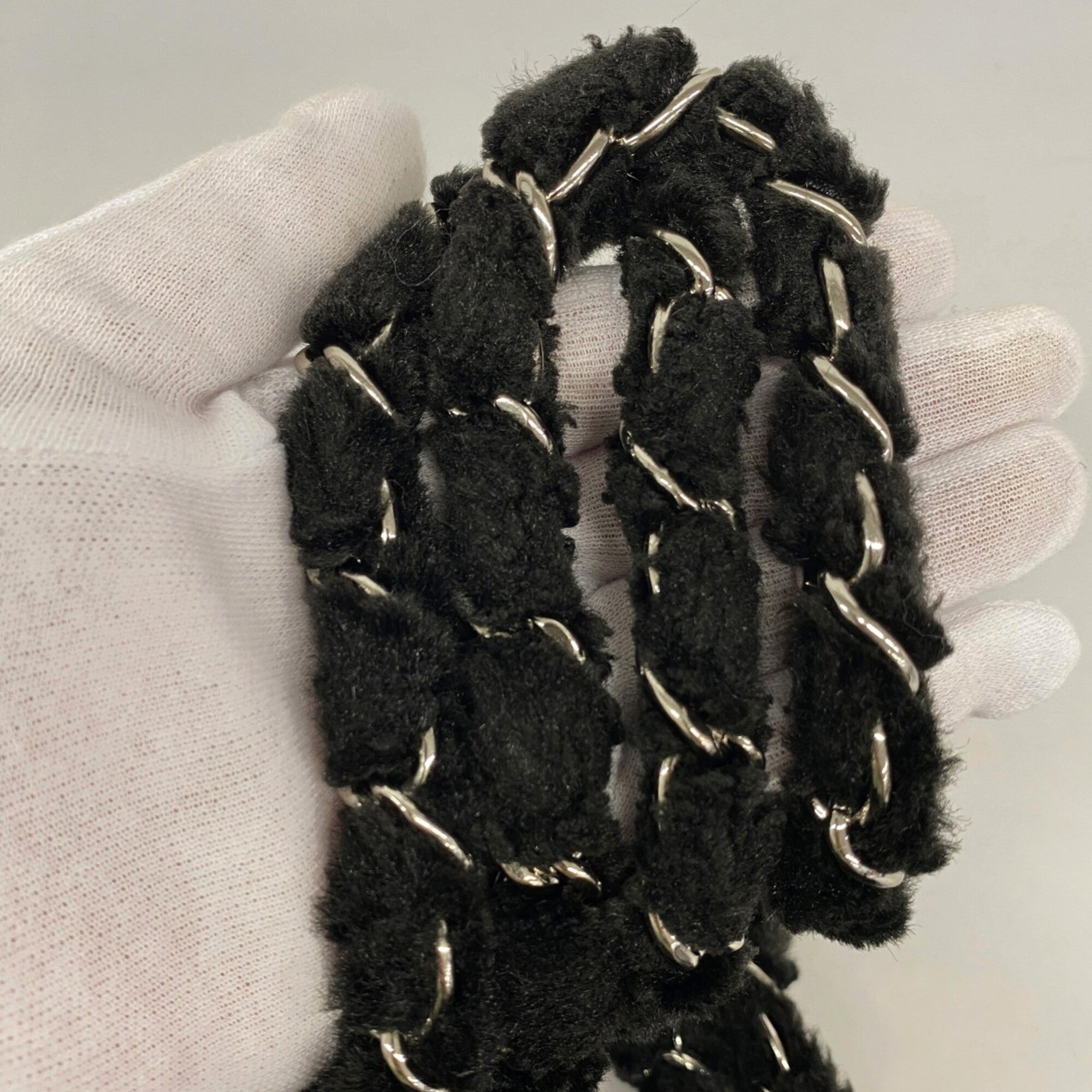 Chanel Black Fur Tote Bag (Pre-Owned)