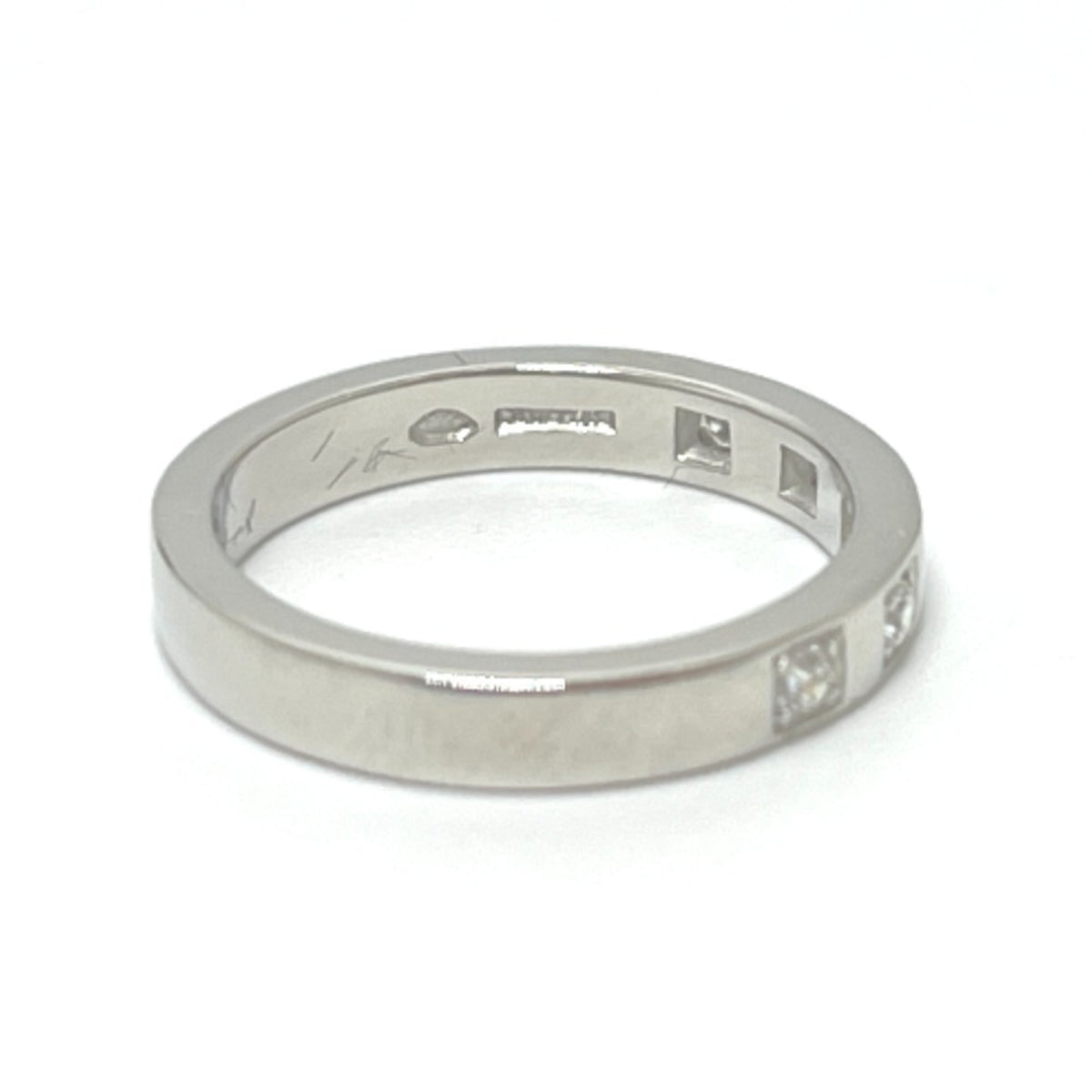 Bvlgari Silver Platinum 950 Band Ring (Pre-Owned)