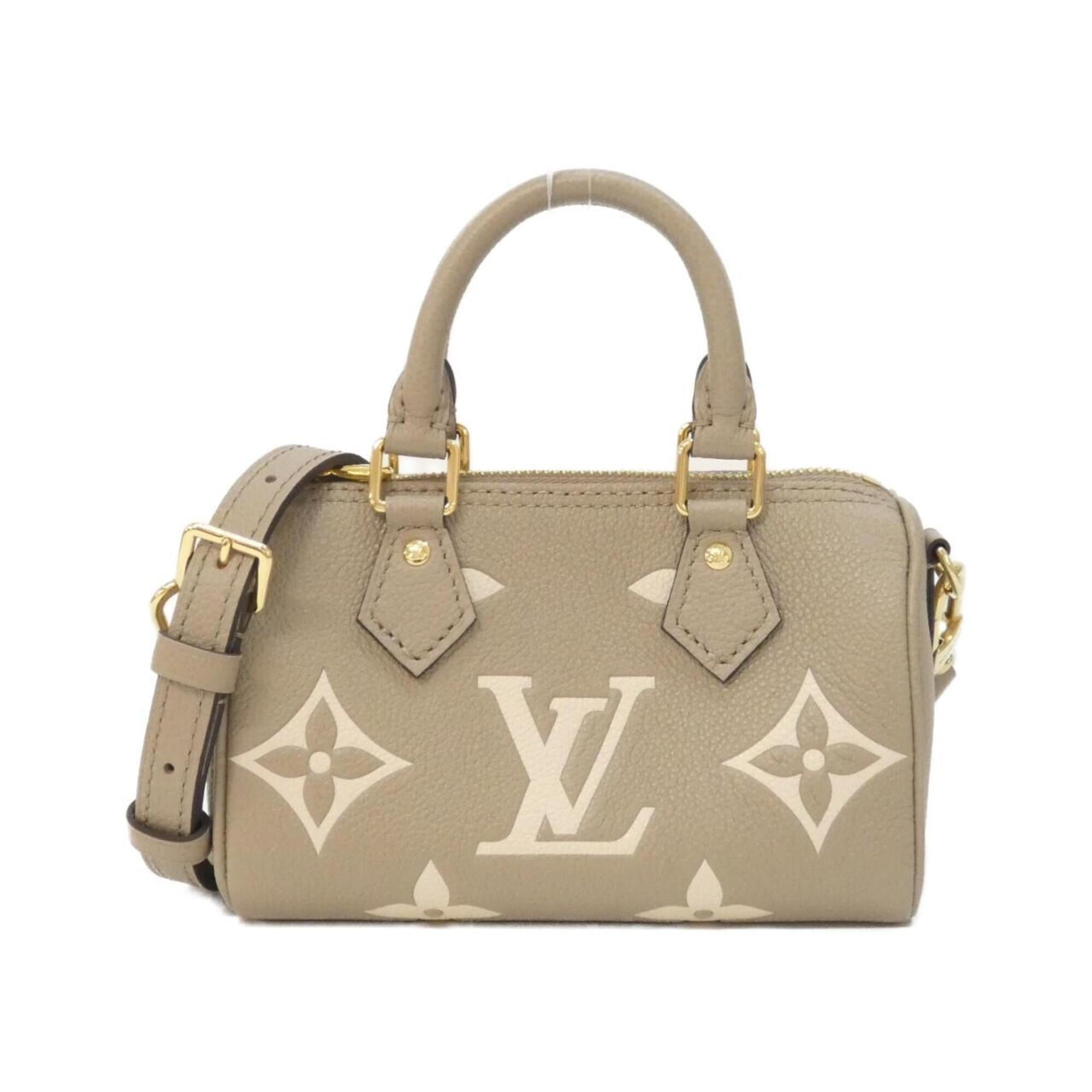 Louis Vuitton Cream Tourterelle Leather Boston Bag (Pre-Owned)