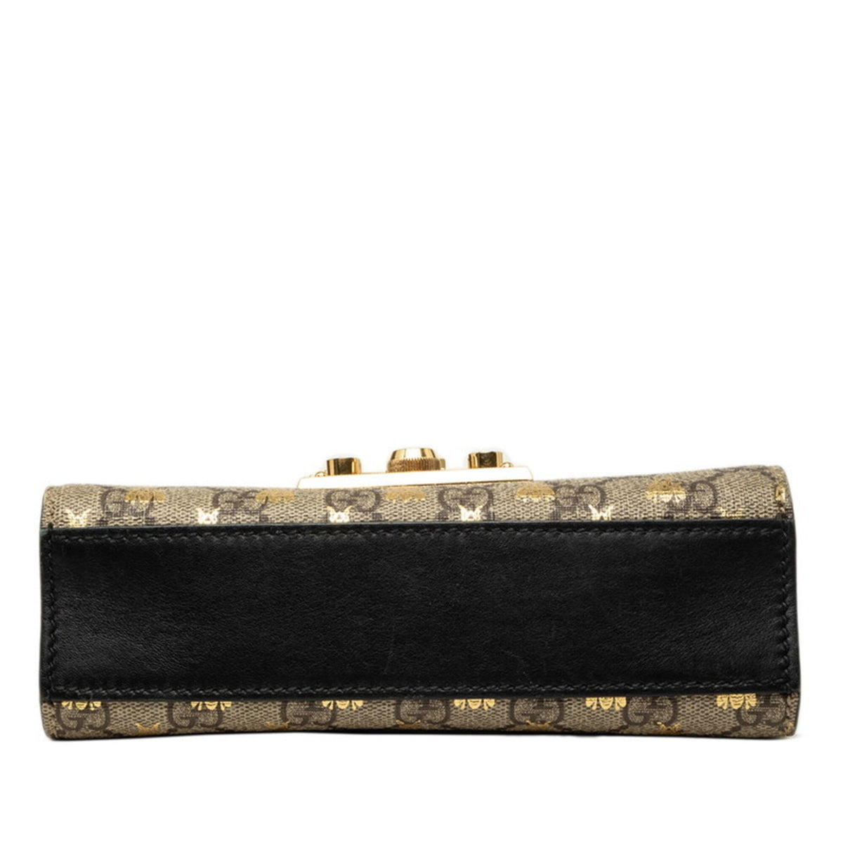 Gucci Padlock Beige Pvc Leather Handbag Shoulder Bag (Pre-Owned)