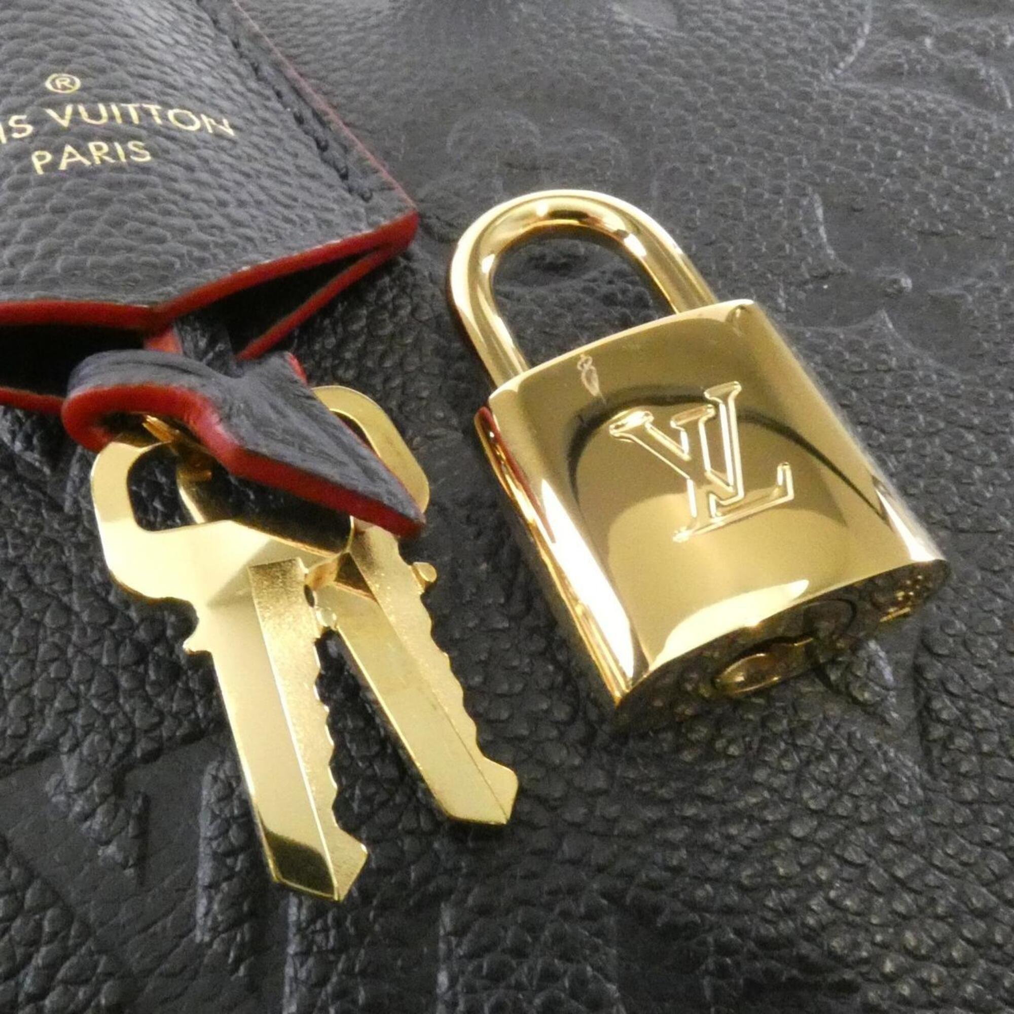 Louis Vuitton Marine Rouge Leather Boston Bag (Pre-Owned)