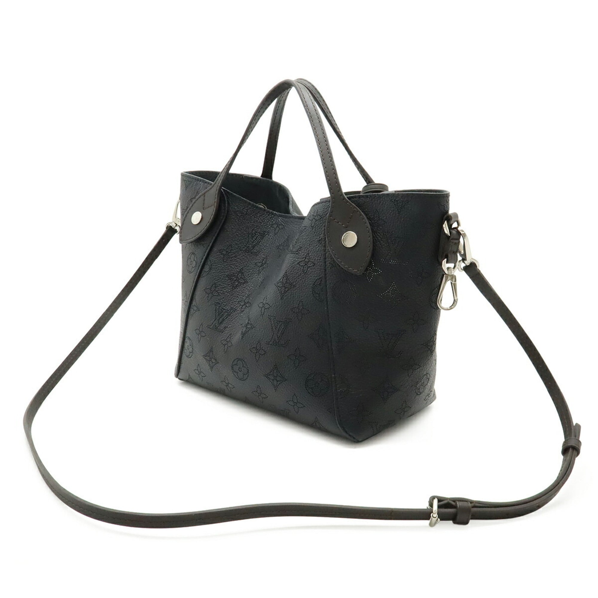 Louis Vuitton Black Noir Mahina Leather Leather Handbag Shoulder Bag (Pre-Owned)