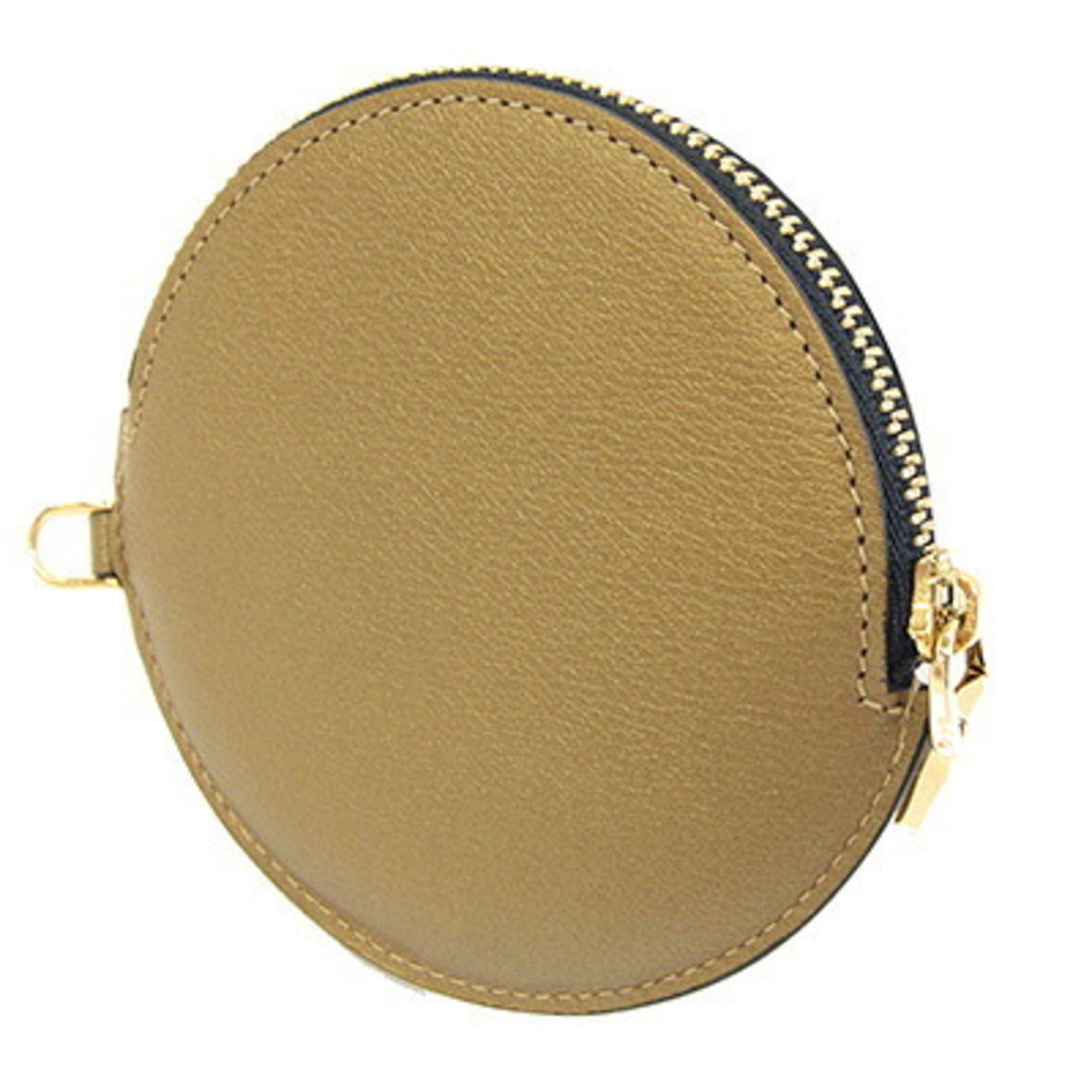 Loewe Gold Leather Coin Purse/Coin Case (Pre-Owned)