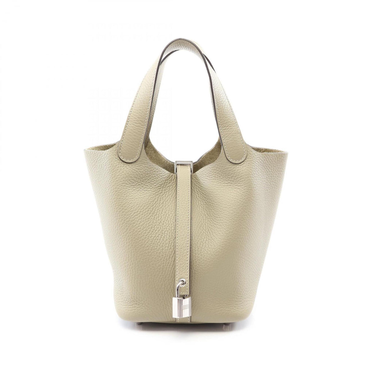 Hermes Green Taurillon Clemence Leather Handbag (Pre-Owned)