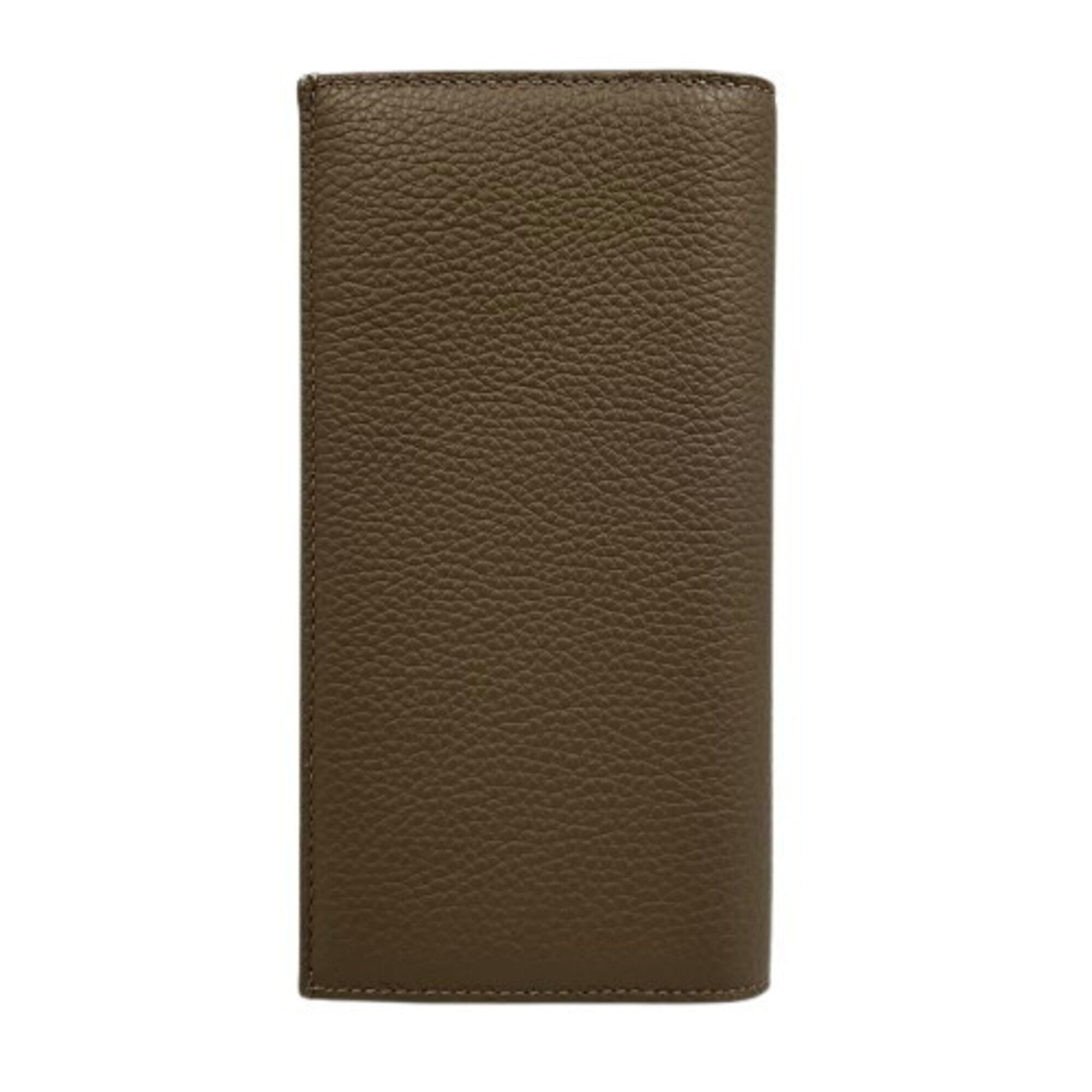 Bally Beige Leather Long Wallet (Bi-Fold) (Pre-Owned)