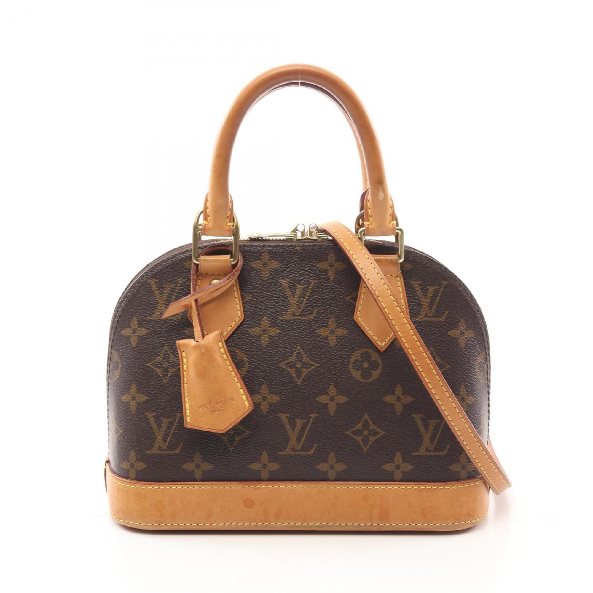 Louis Vuitton Brown Coated Canvas Leather Handbag (Pre-Owned)