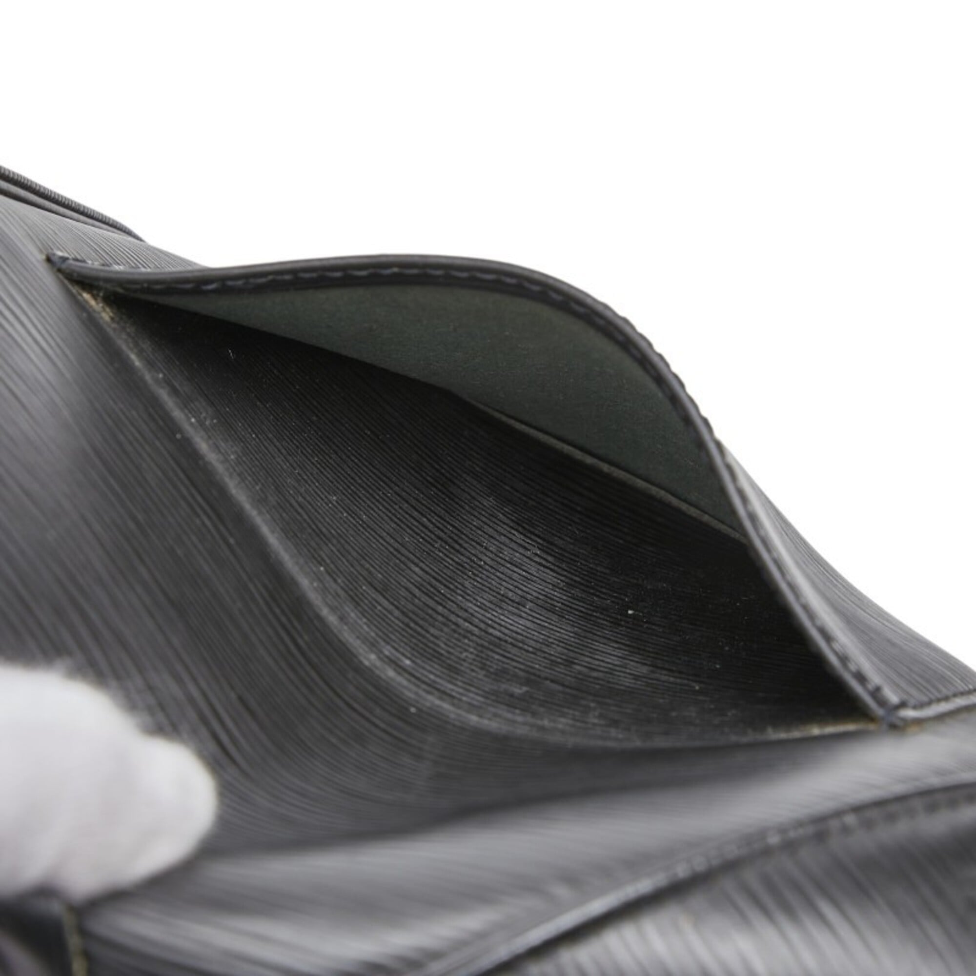 Louis Vuitton Epi Black Noir Leather Boston Bag (Pre-Owned)