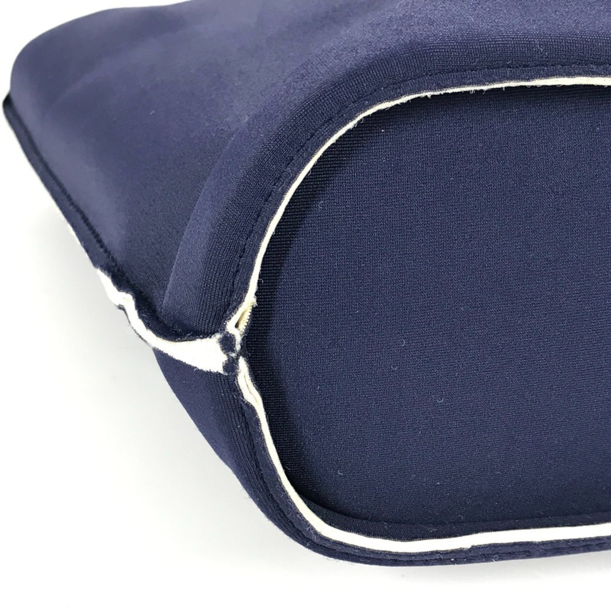 Chanel Navy Polyamide Handbag Tote Bag (Pre-Owned)