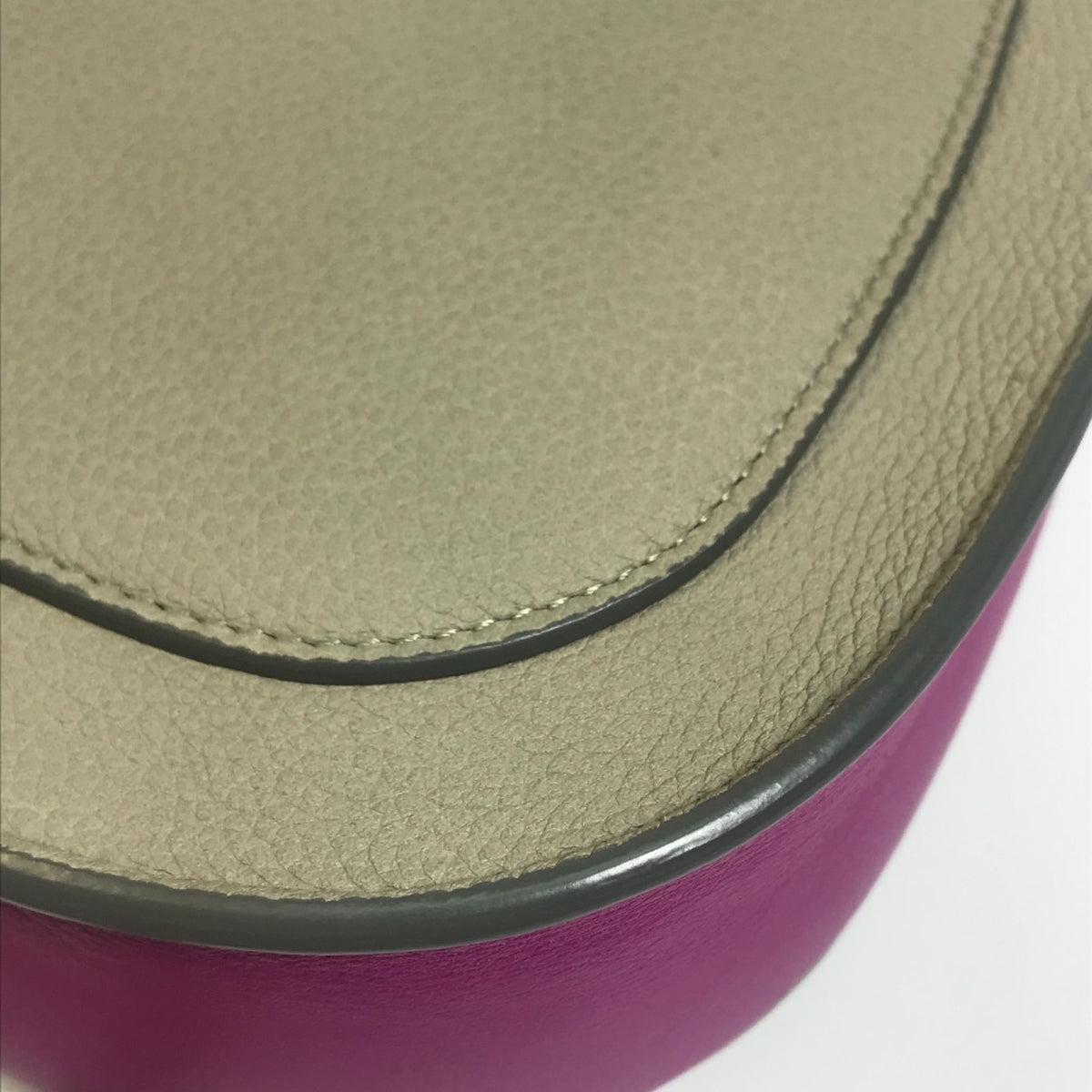 Celine Gray Leather Shoulder Bag (Pre-Owned)