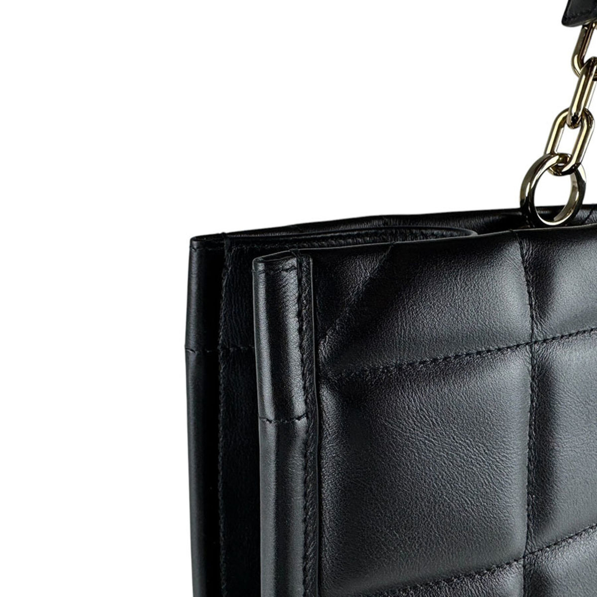 Christian Dior Black Leather Handbag Tote Bag (Pre-Owned)