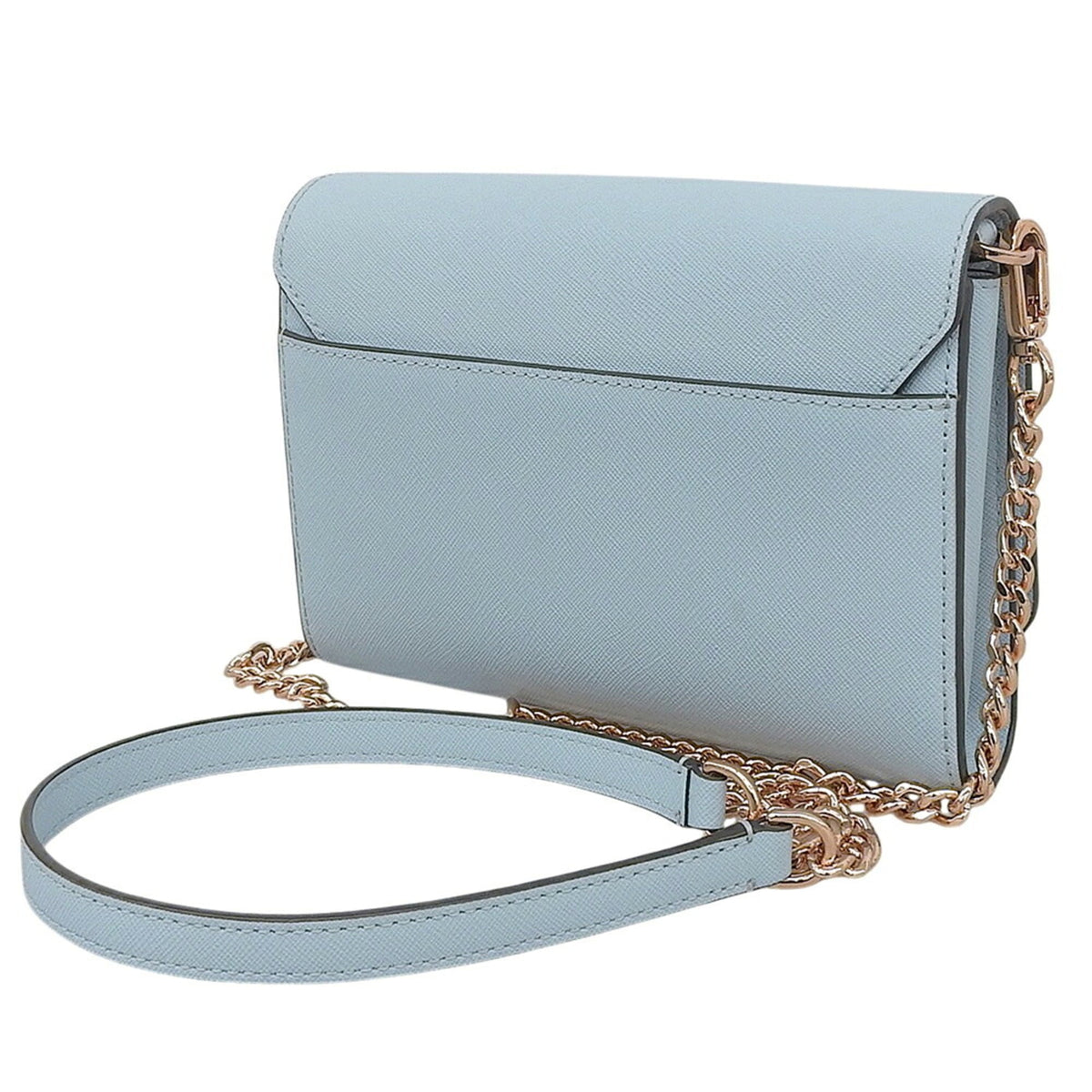Tory Burch Light Blue Leather Shoulder Bag (Pre-Owned)