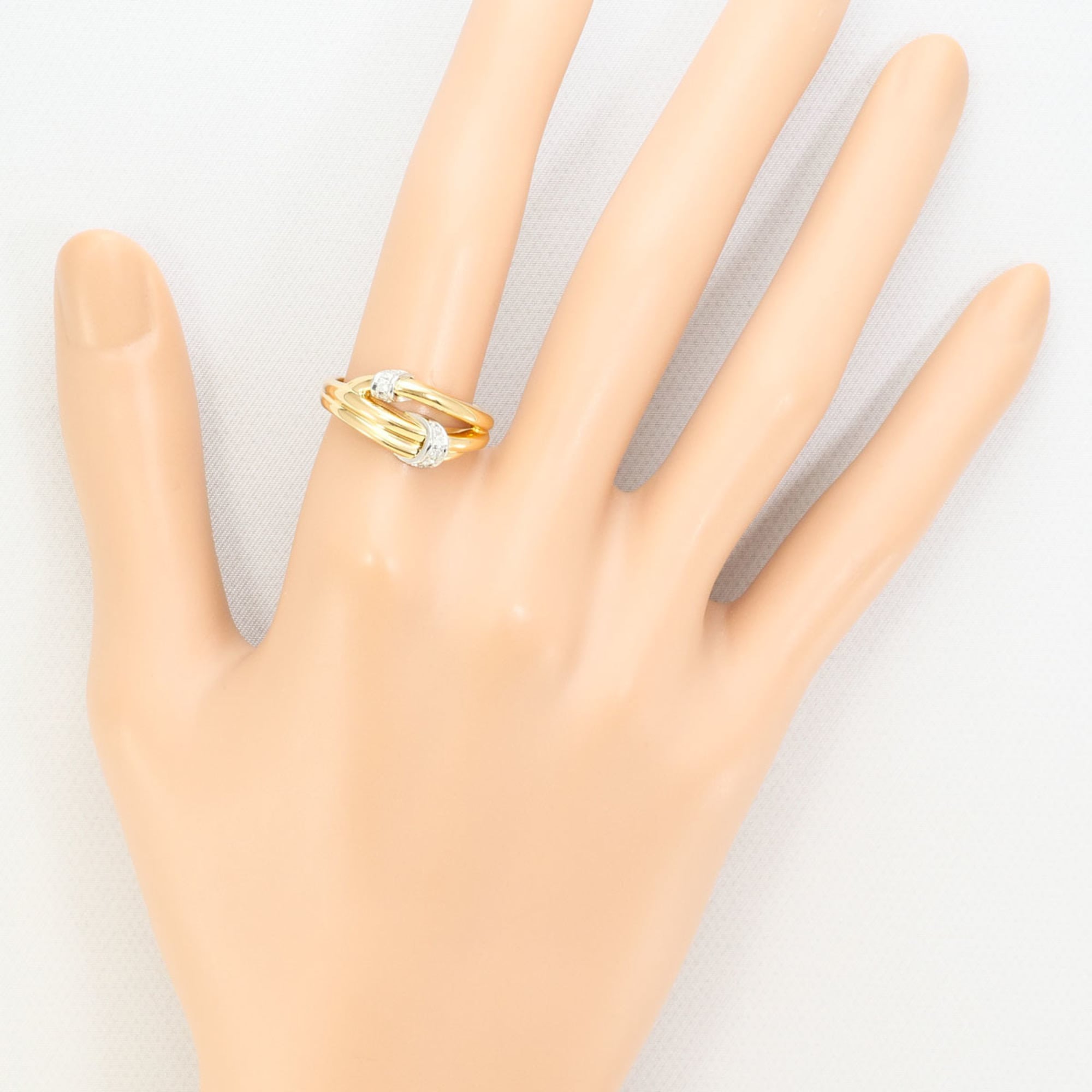 Unbranded Platinum Yellow Gold Yellow Gold (18K) Platinum 900 Band Ring (Pre-Owned)