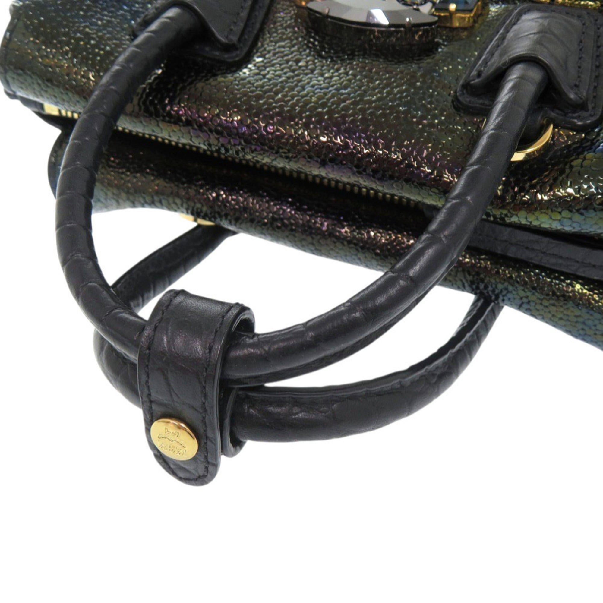Mcm Black Patent Leather Handbag (Pre-Owned)