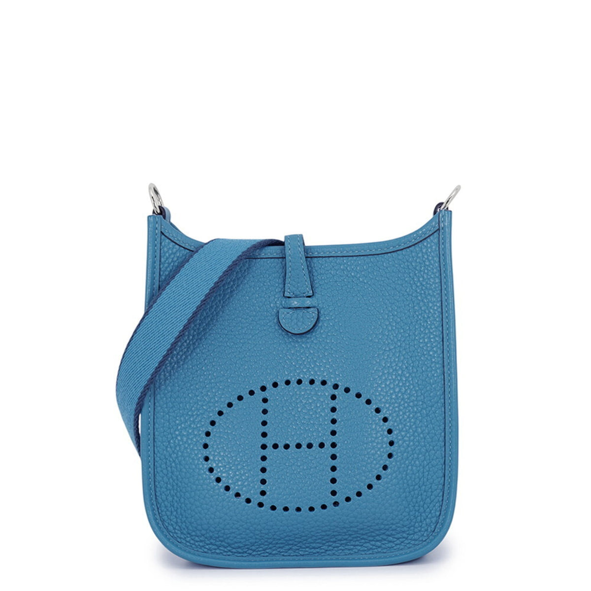 Hermes Evelyne Cobalt Taurillon Clemence Leather Shoulder Bag (Pre-Owned)