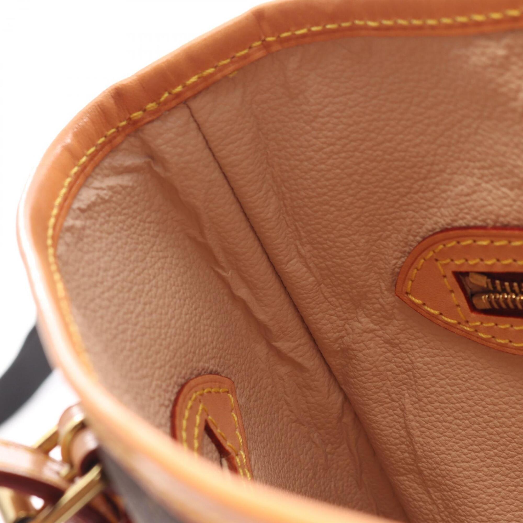 Louis Vuitton Monogram Brown Coated Canvas Leather Handbag (Pre-Owned)