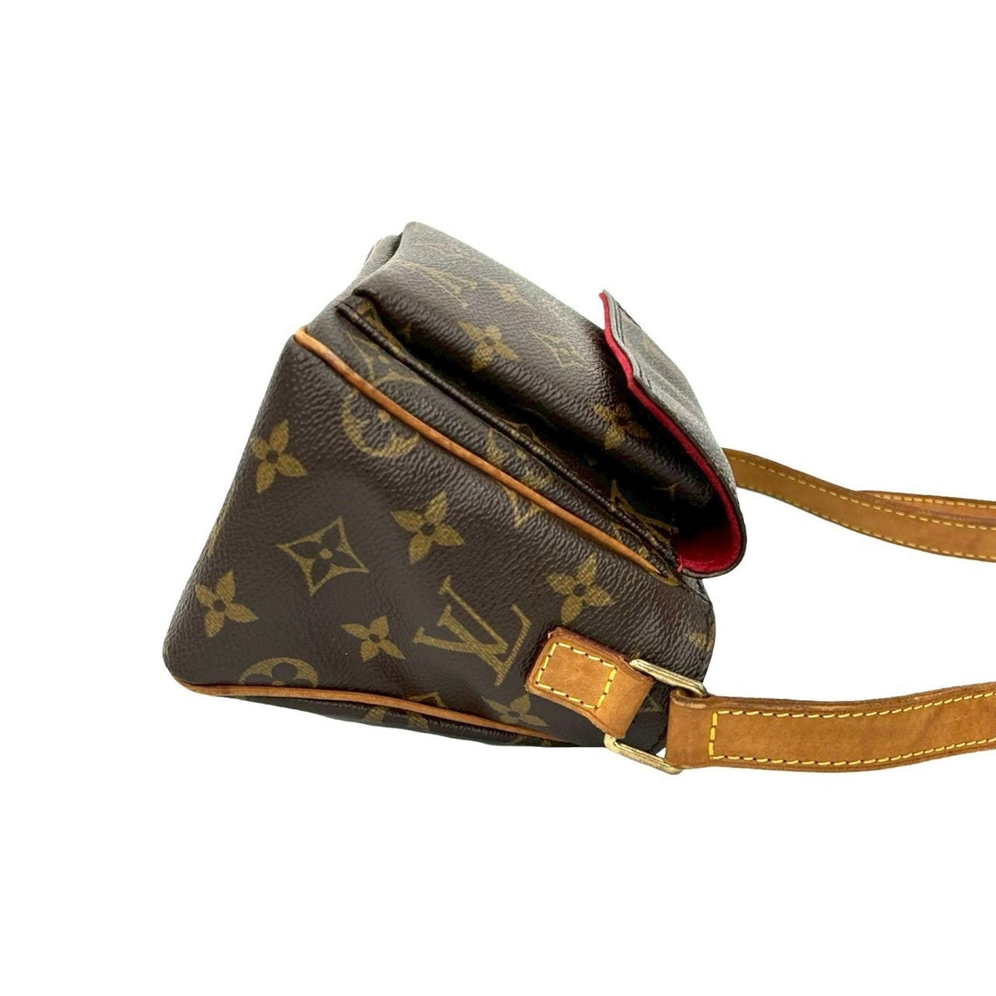 Louis Vuitton Brown Leather Pvc Pochette Shoulder Bag (Pre-Owned)