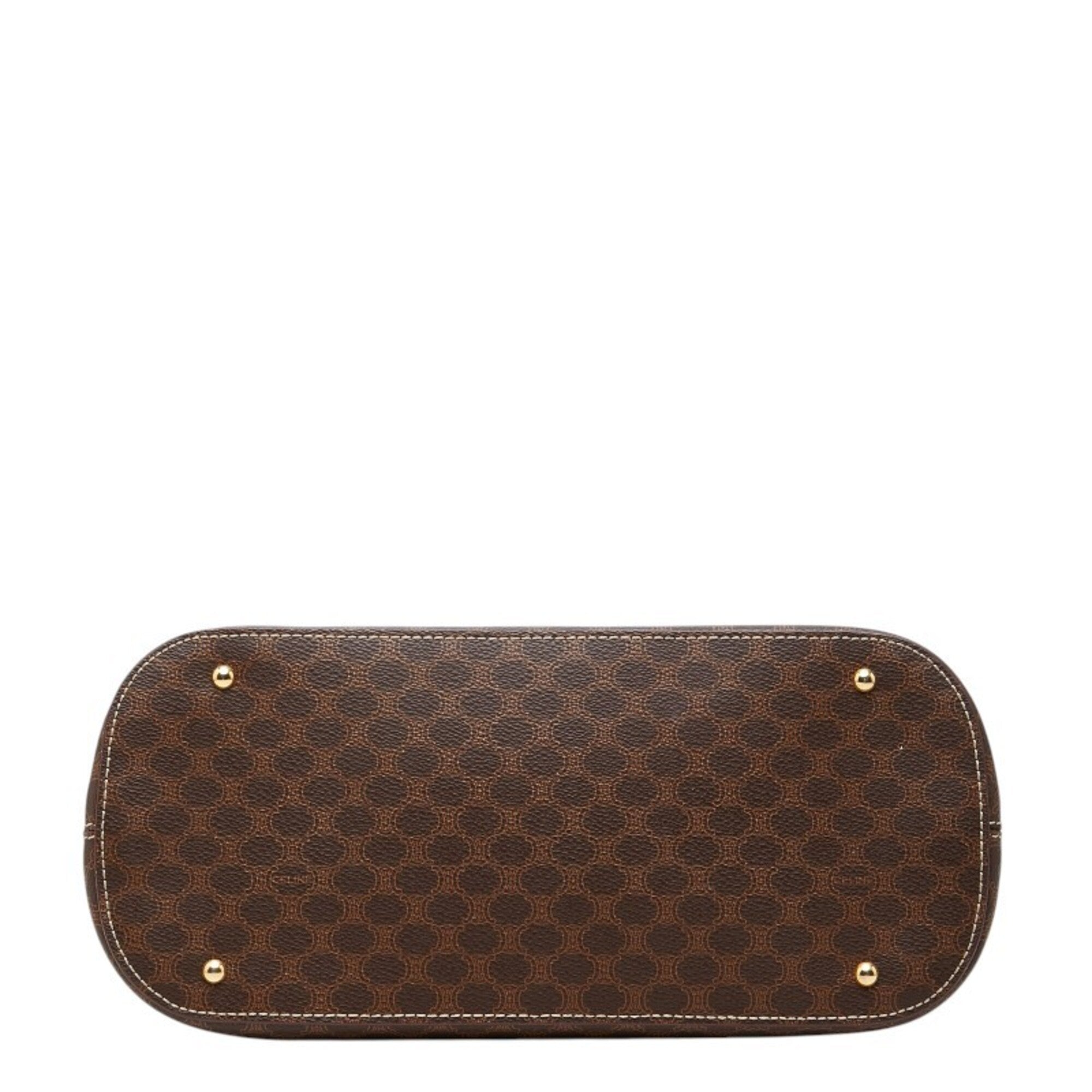 Celine Brown Pvc Leather Handbag (Pre-Owned)