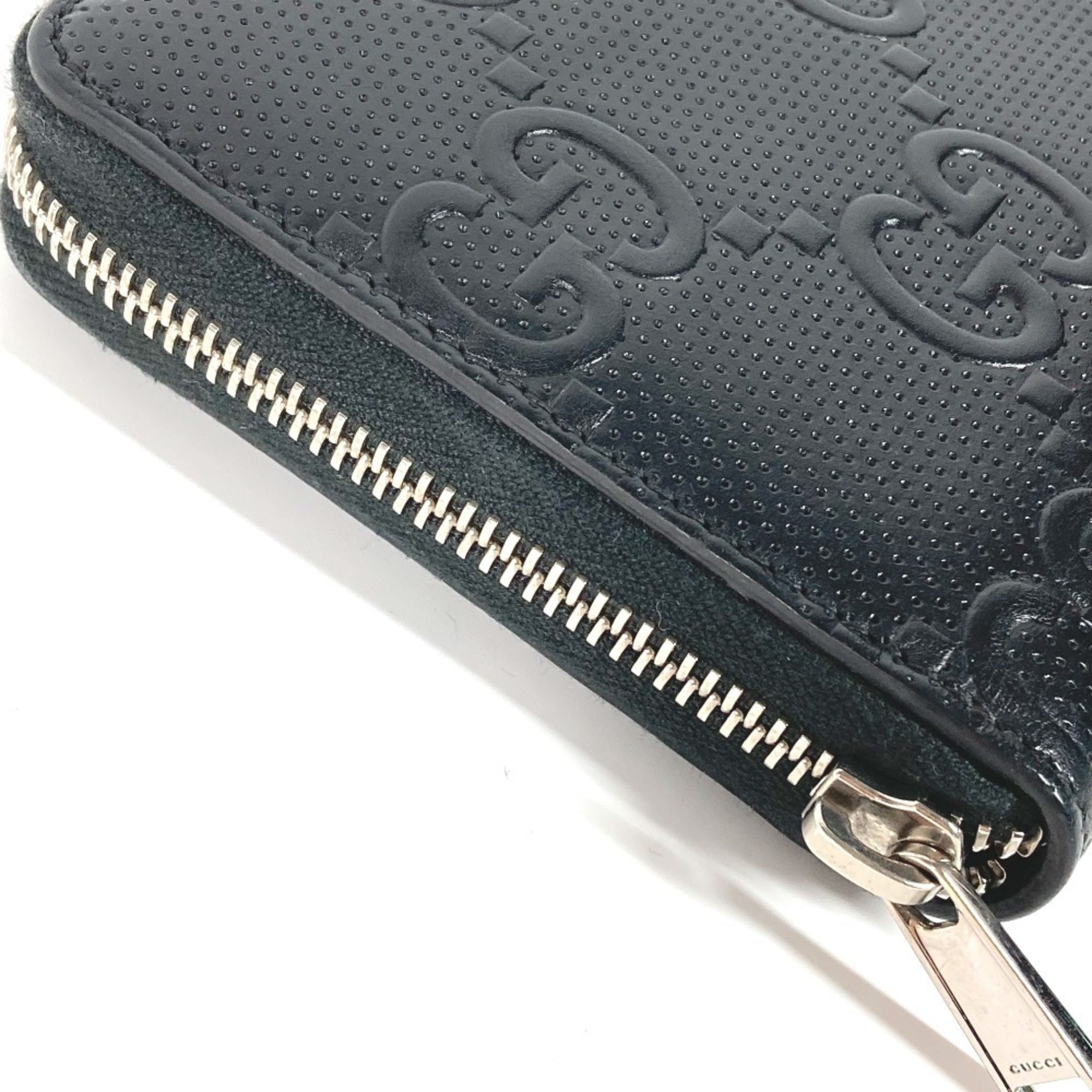 Gucci Black Leather Long Wallet (Bi-Fold) (Pre-Owned)
