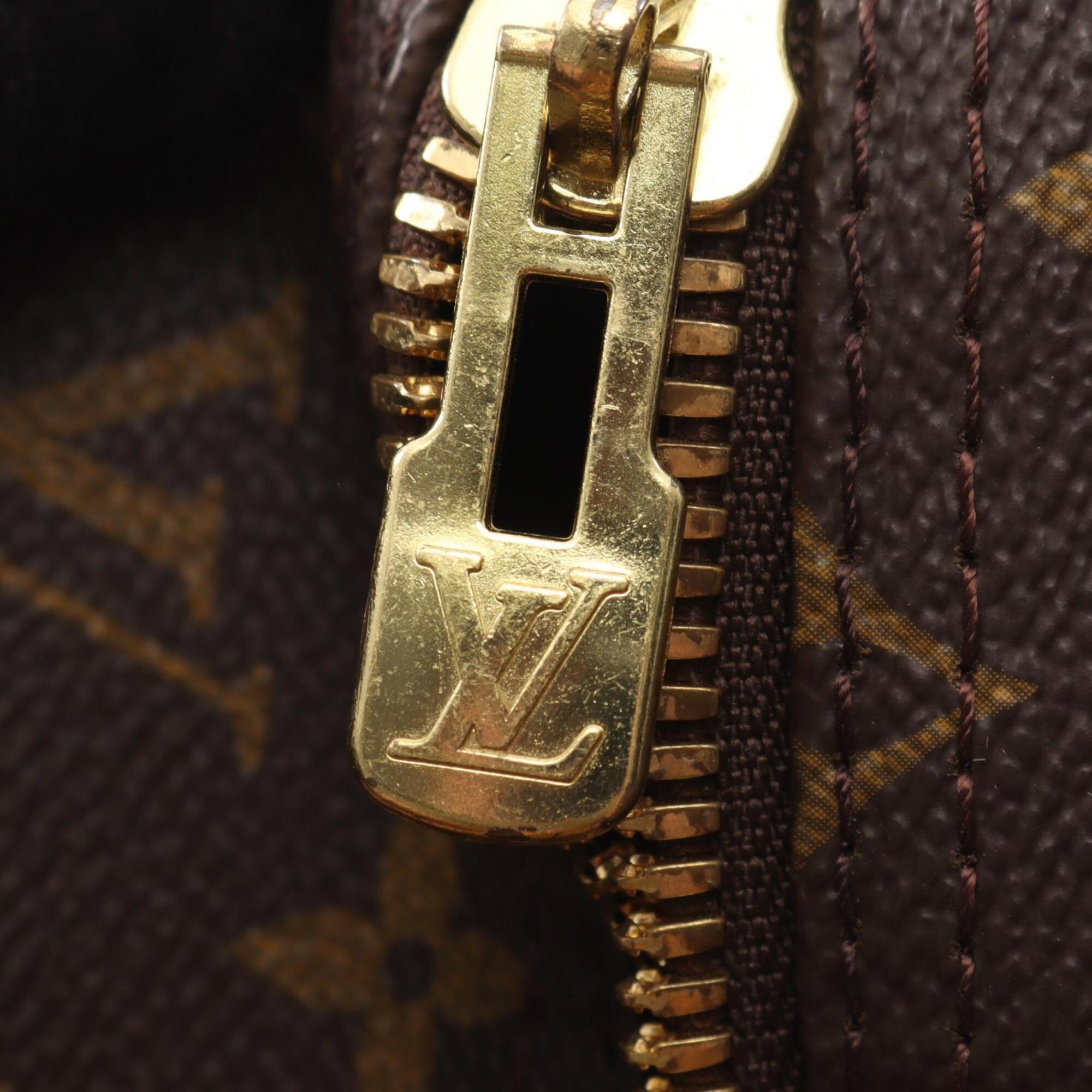 Louis Vuitton Brown Pvc Leather Boston Bag Handbag (Pre-Owned)