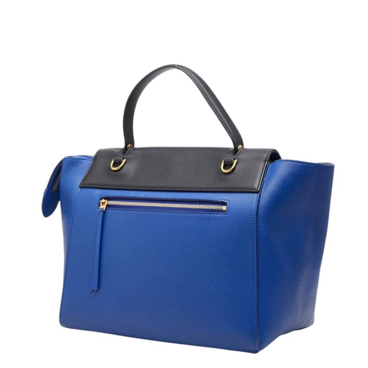 Celine Black Blue Leather Handbag Shoulder Bag (Pre-Owned)