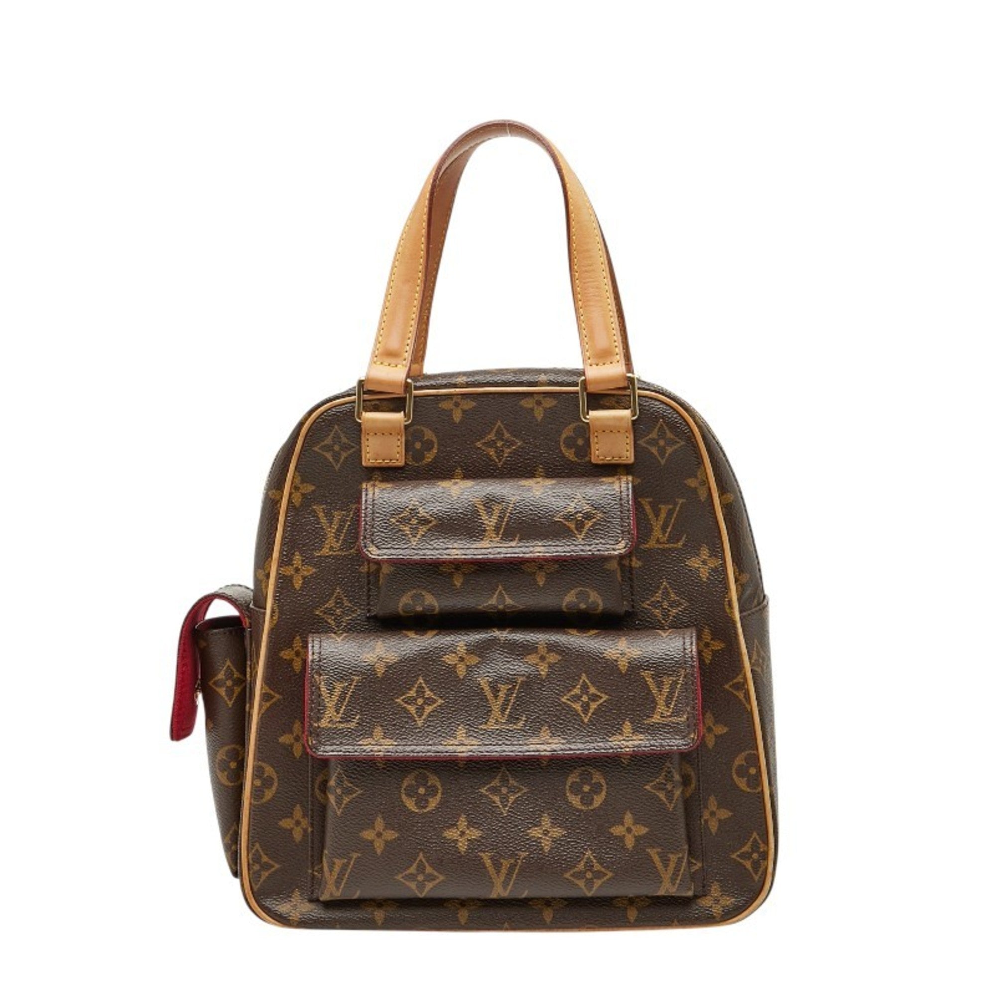 Louis Vuitton Brown Pvc Leather Handbag (Pre-Owned)