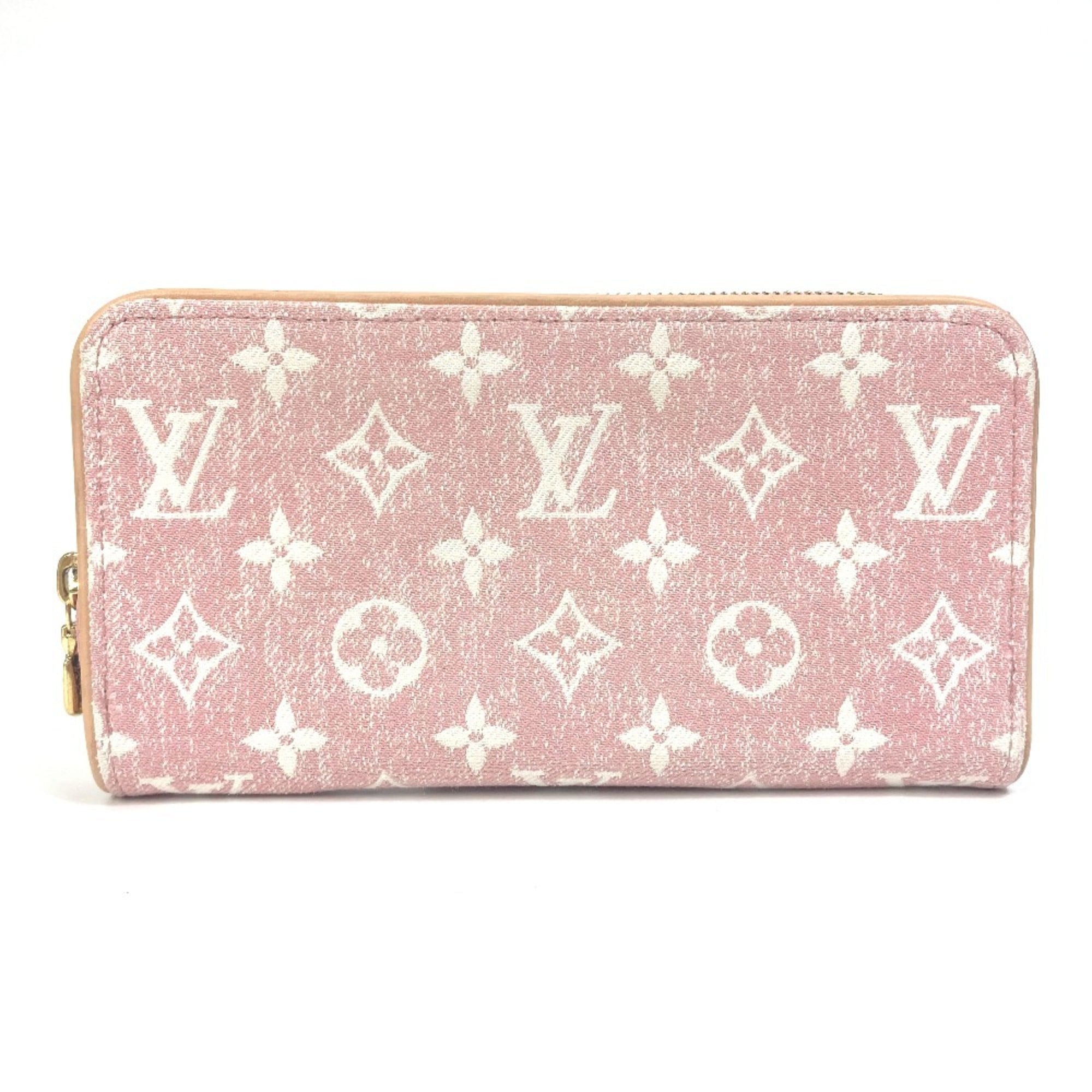 Louis Vuitton Monogram Denim Pink Monogram Denim Long Wallet (Bi-Fold) (Pre-Owned)