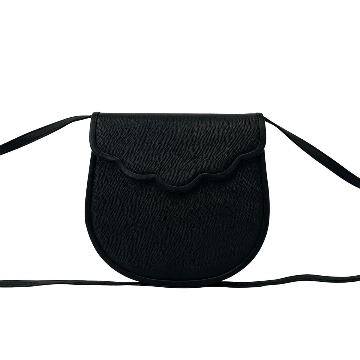 Yves Saint Laurent Black Leather Pochette Shoulder Bag (Pre-Owned)