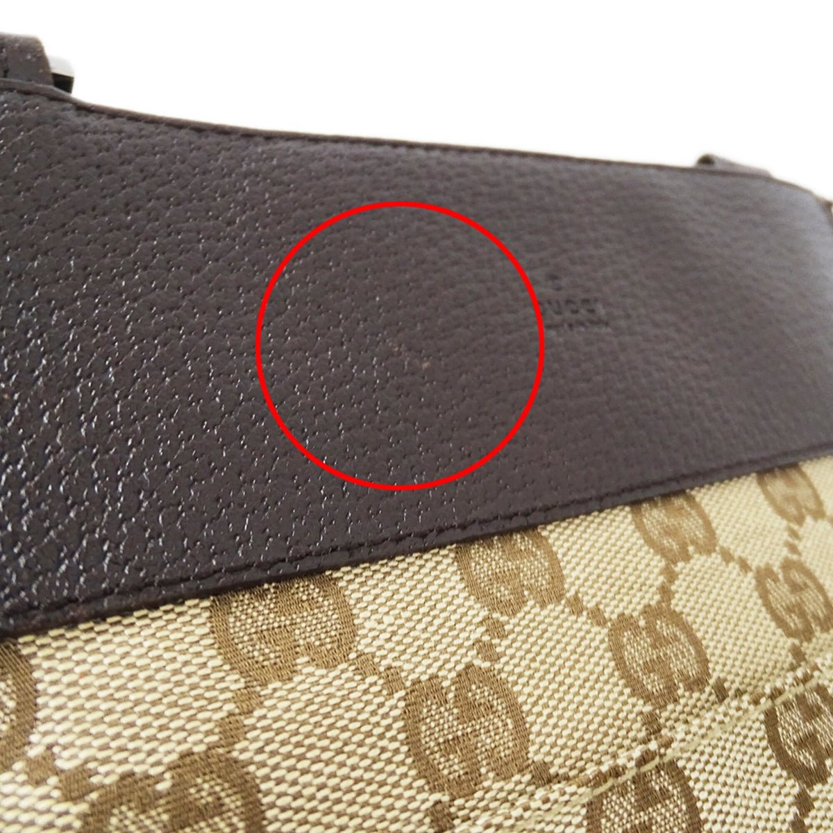 Gucci Beige Brown Gg Canvas Handbag Shoulder Bag (Pre-Owned)