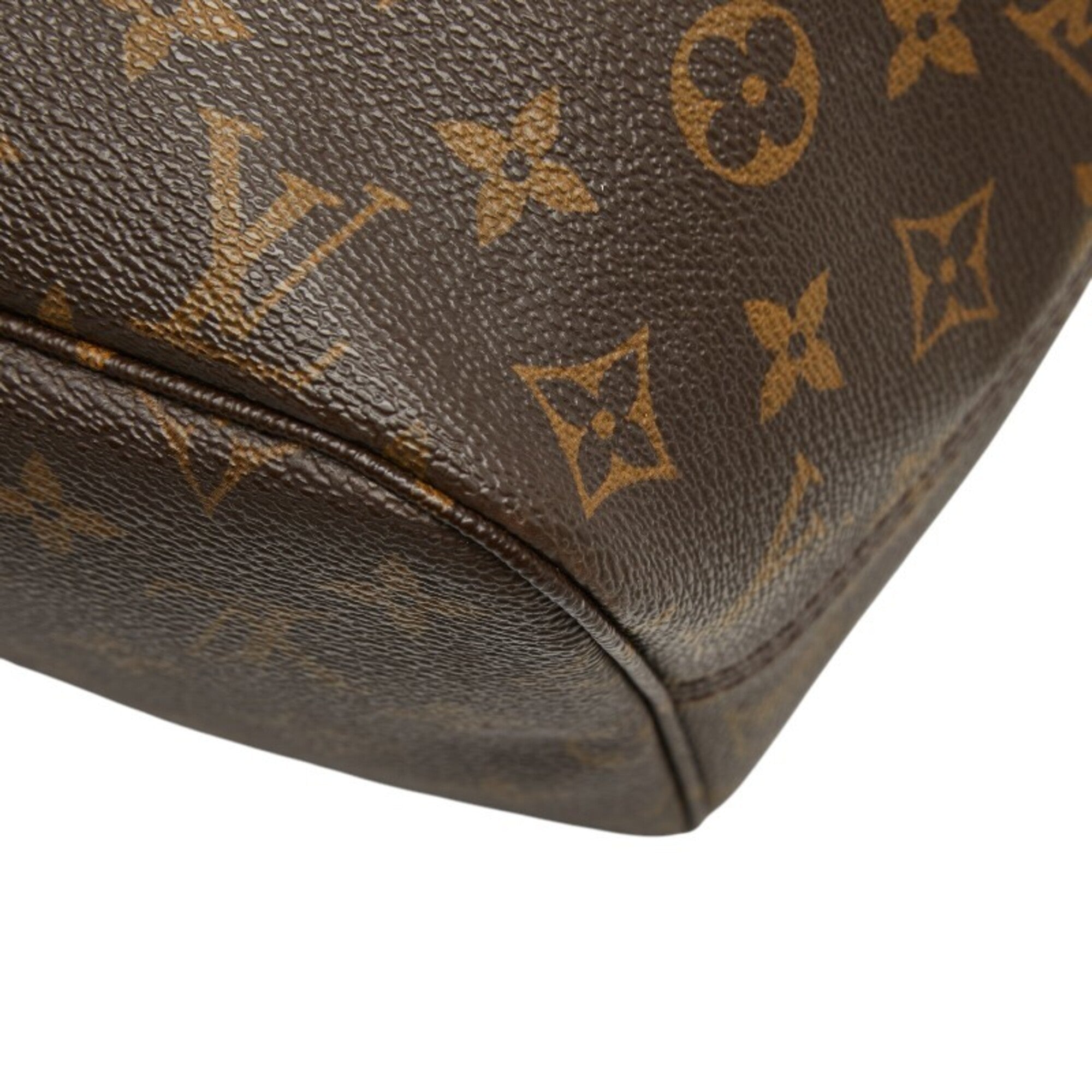 Louis Vuitton Brown Pvc Leather Shoulder Bag Tote Bag (Pre-Owned)