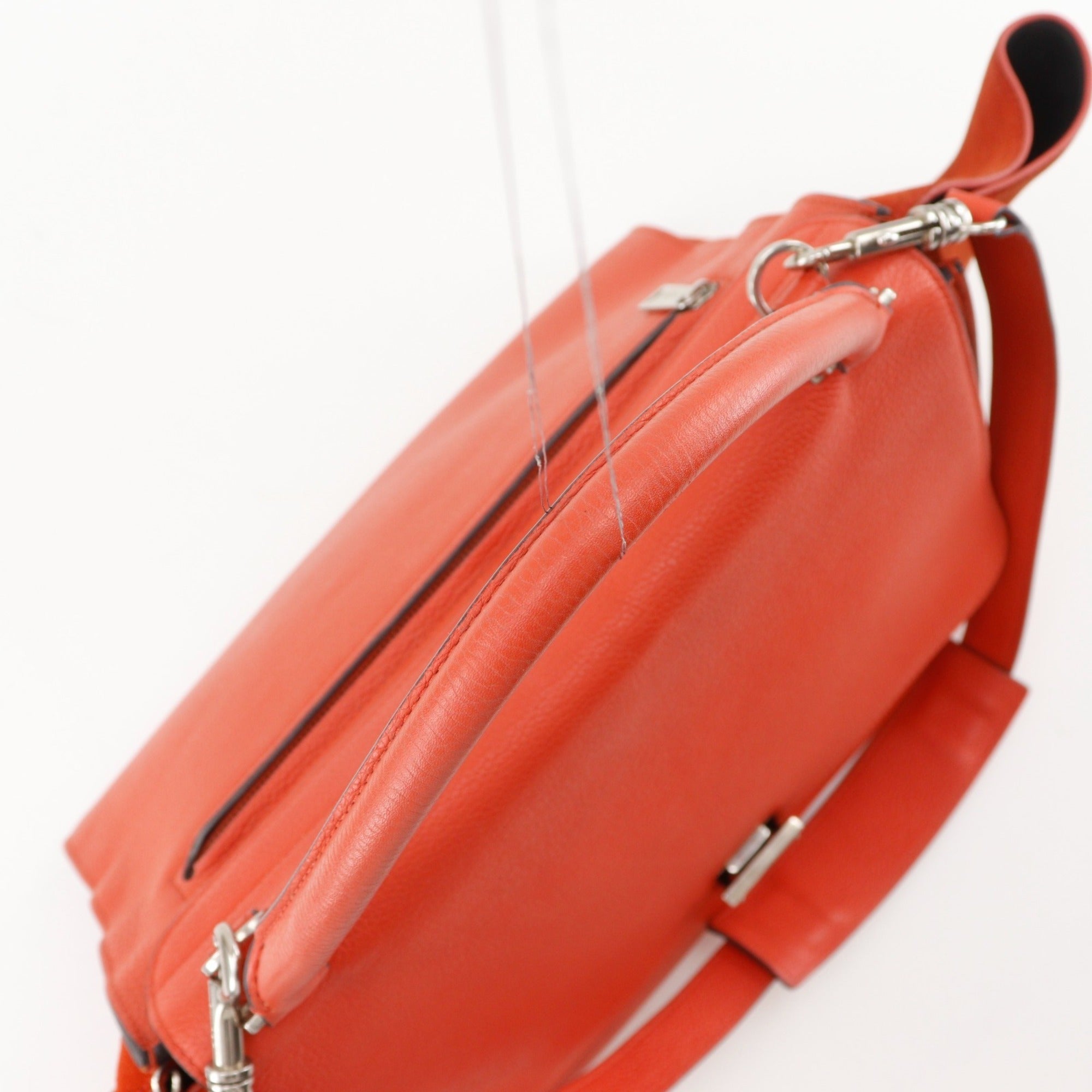 Celine Orange Leather Handbag (Pre-Owned)