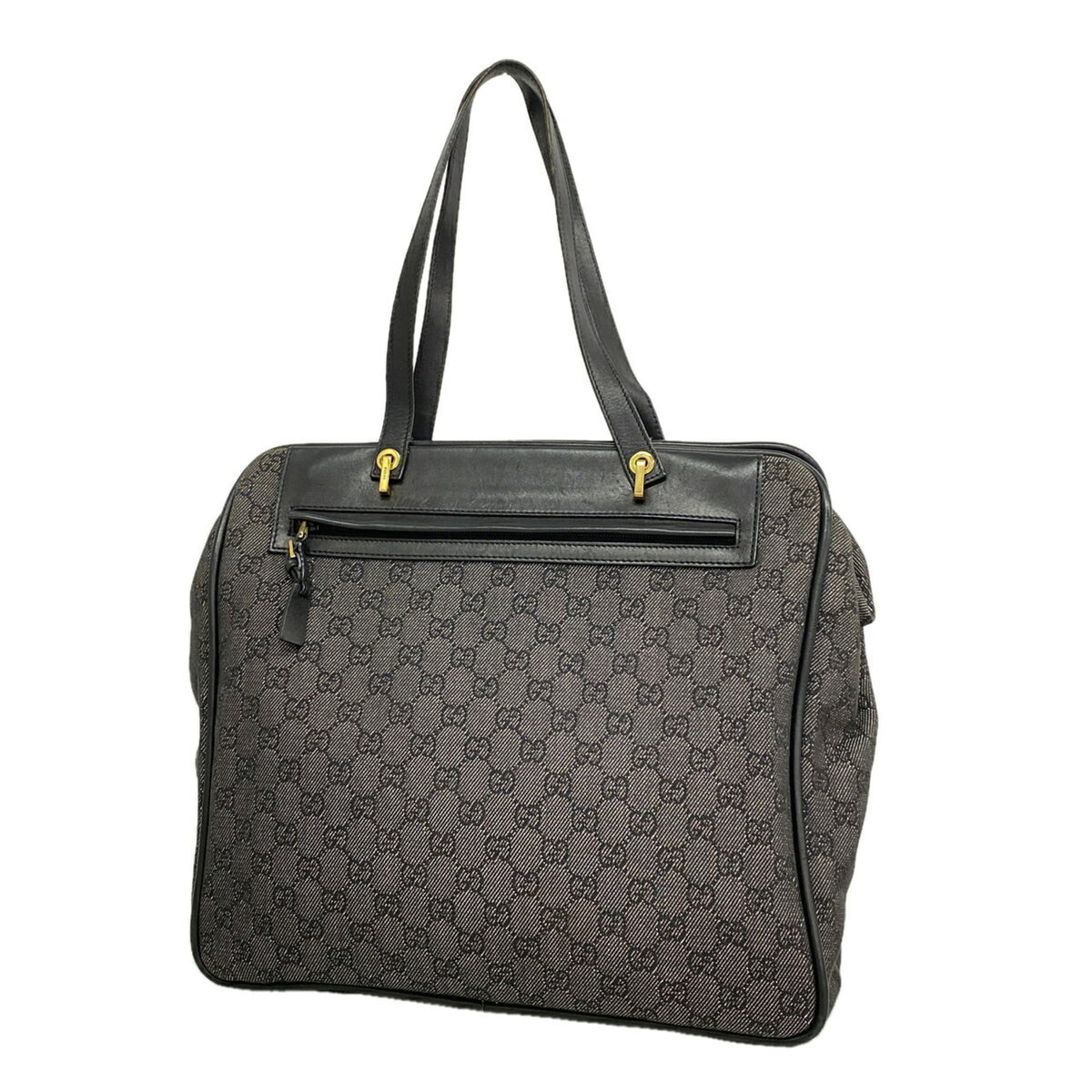 Gucci Black Denim Tote Bag (Pre-Owned)