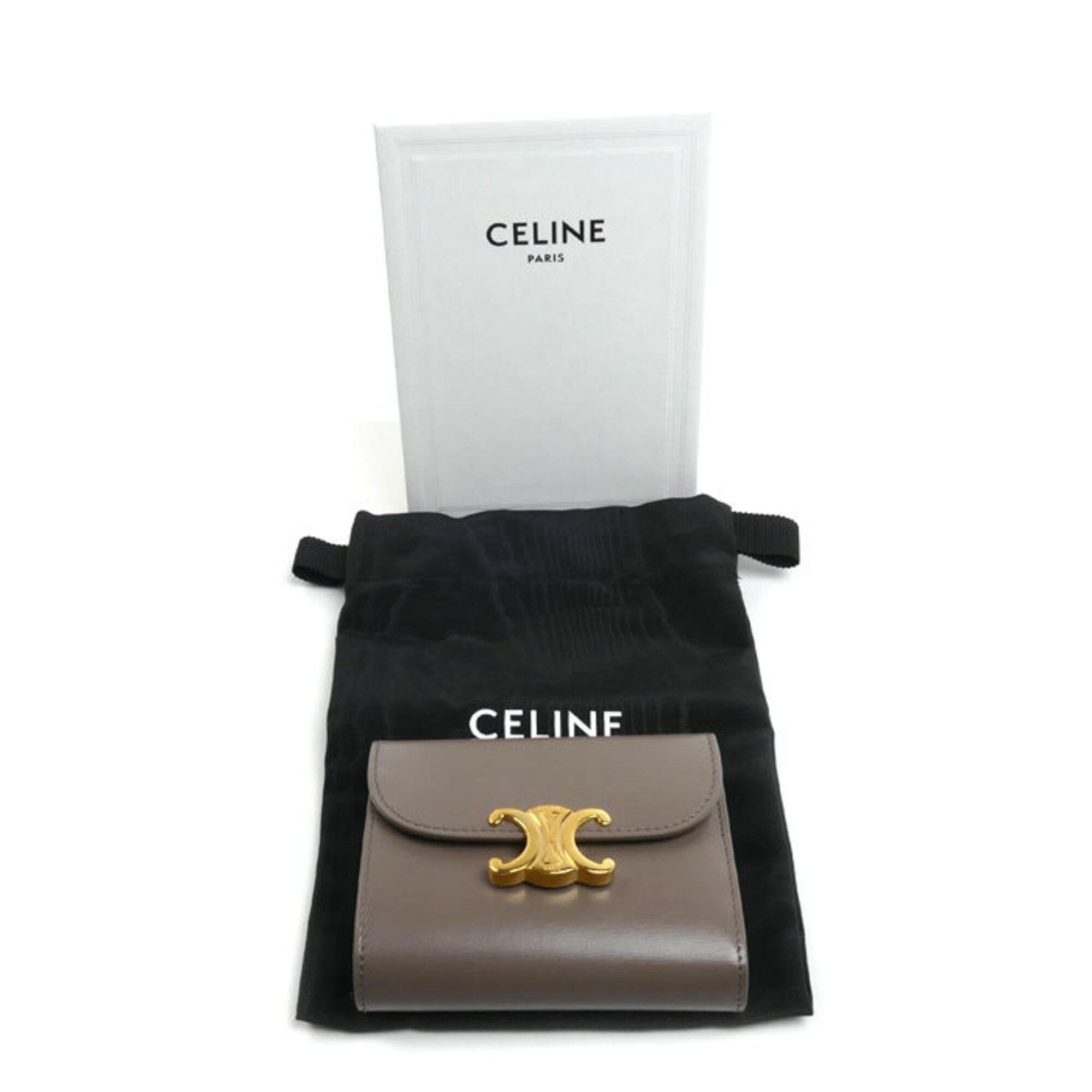 Celine Leather Wallet (Tri-Fold) (Pre-Owned)
