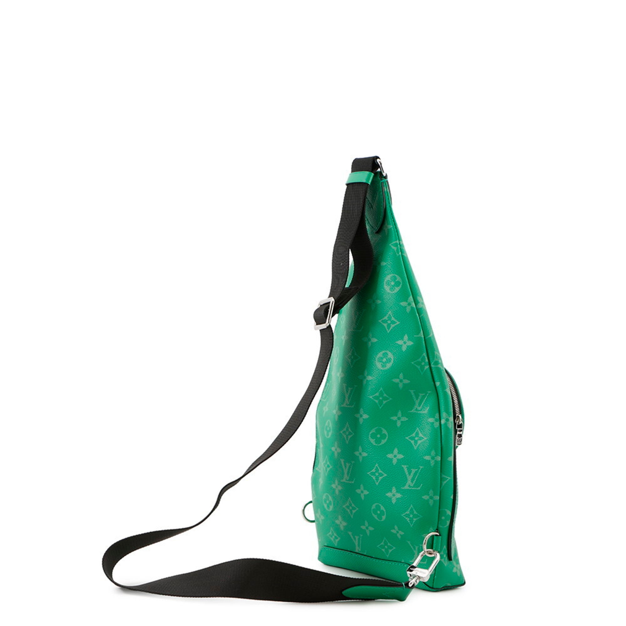 Louis Vuitton Monogram Silver Monogram Taiga Leather Sling Bag (Pre-Owned)