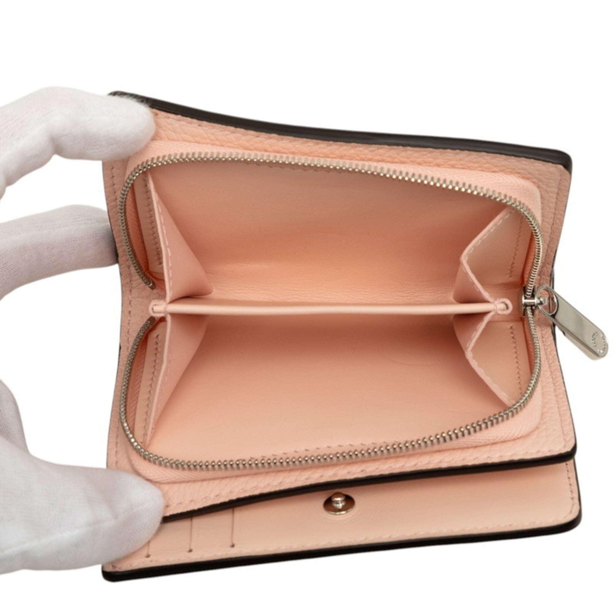 Louis Vuitton Monogram Pink Leather Wallet (Bi-Fold) (Pre-Owned)