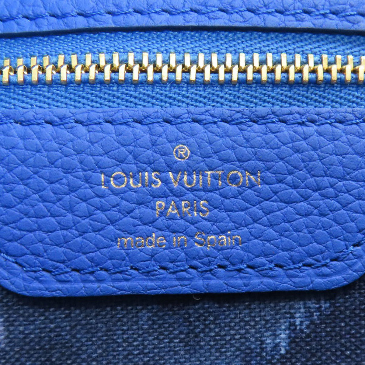 Louis Vuitton Monogram Blue Monogram Monogram Tote Bag (Pre-Owned)